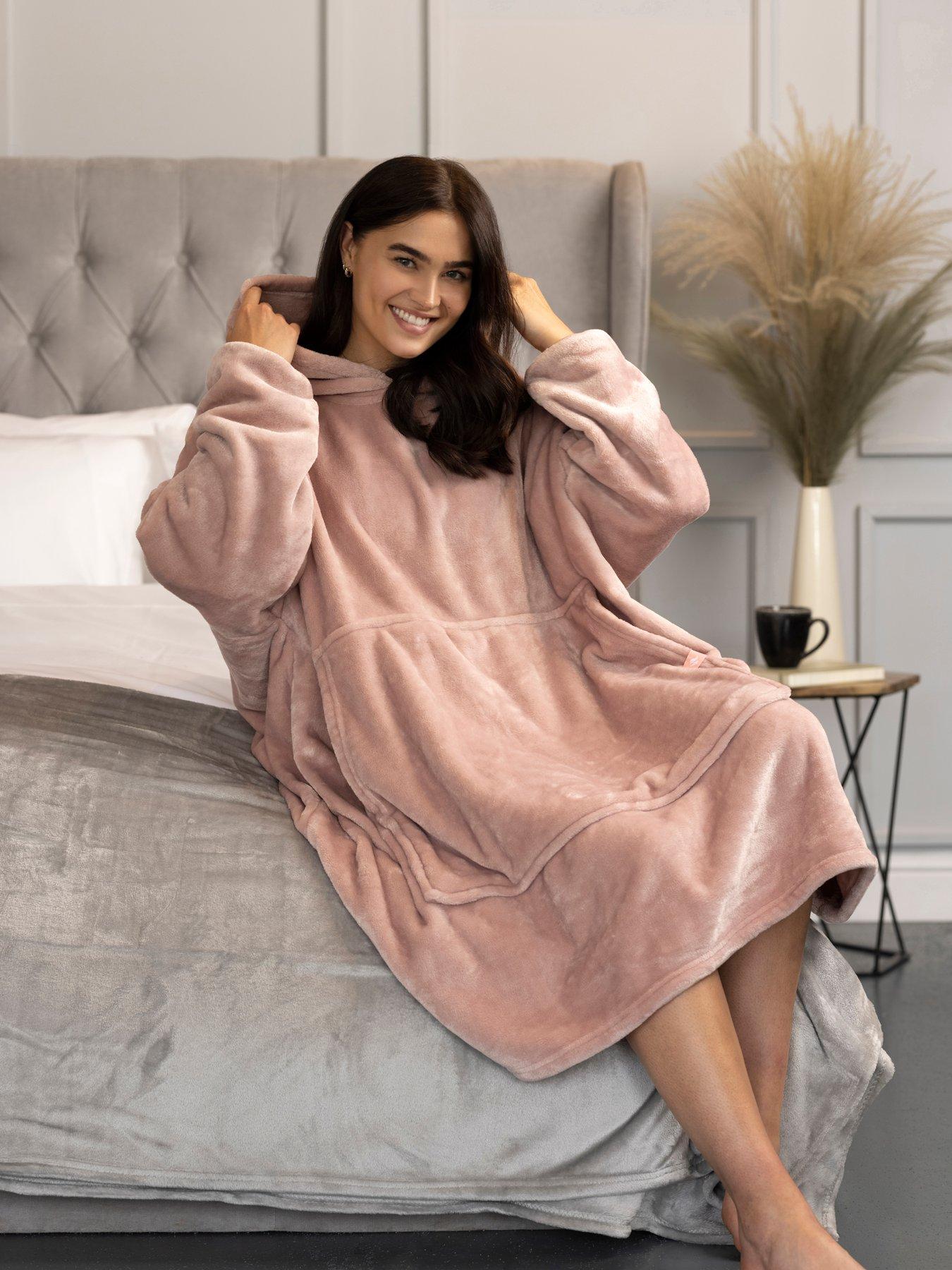 Image 1 of 3 of Heat Holders Mega Hoodie One Size - Dusky Pink