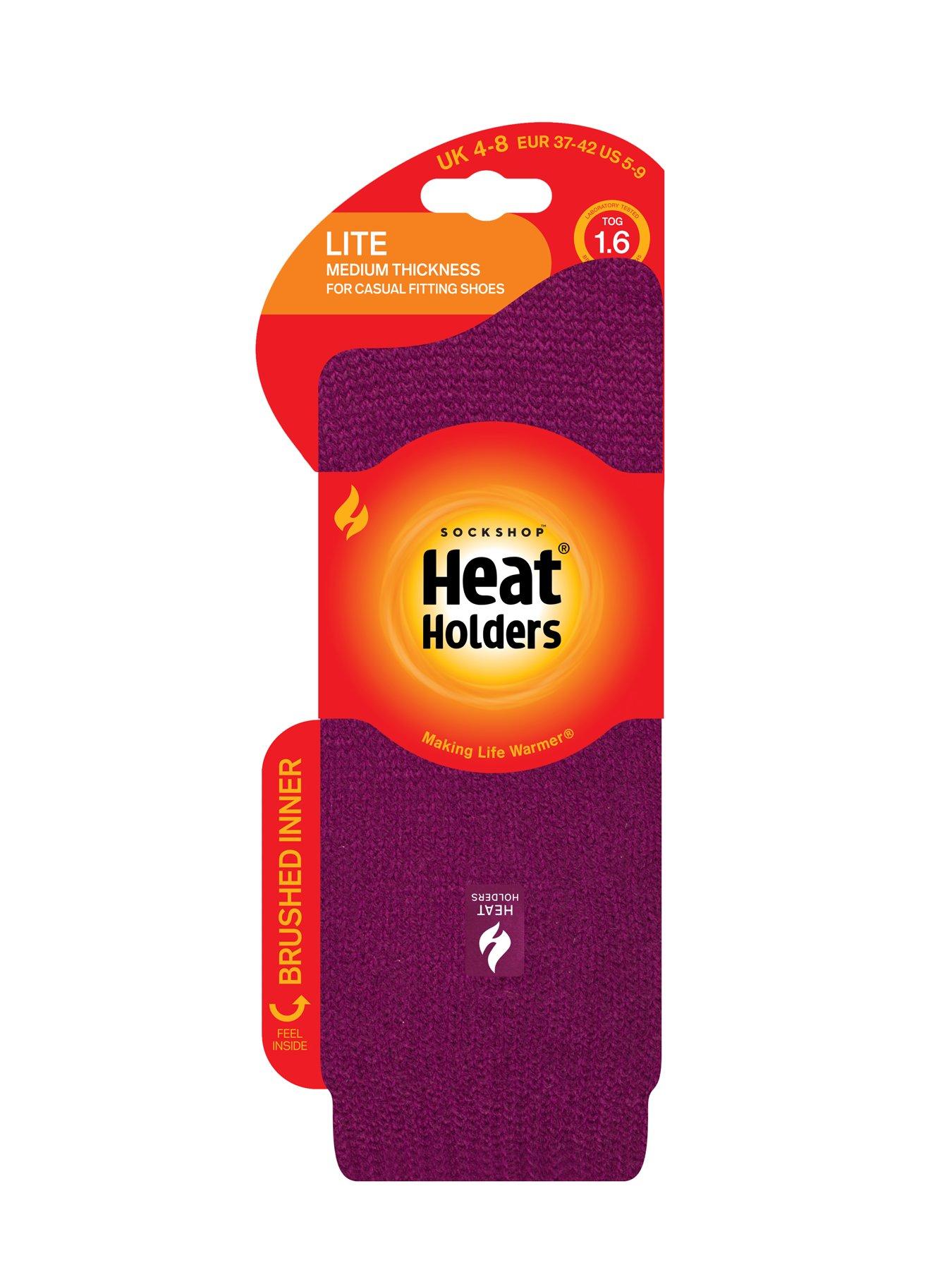 Image 3 of 3 of Heat Holders Womens Lite TOG 1.6 Brushed Inner Crew Socks - Fuchsia