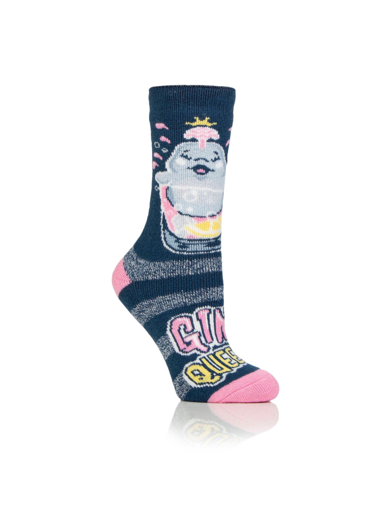 Image 2 of 3 of Heat Holders Womens Thermal Novelty Gin Queen Socks - Multi