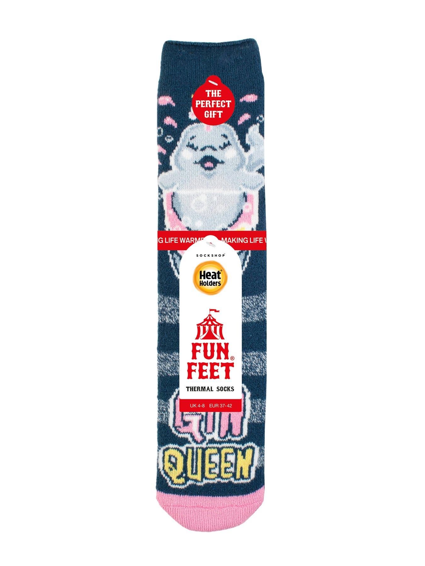 Image 3 of 3 of Heat Holders Womens Thermal Novelty Gin Queen Socks - Multi
