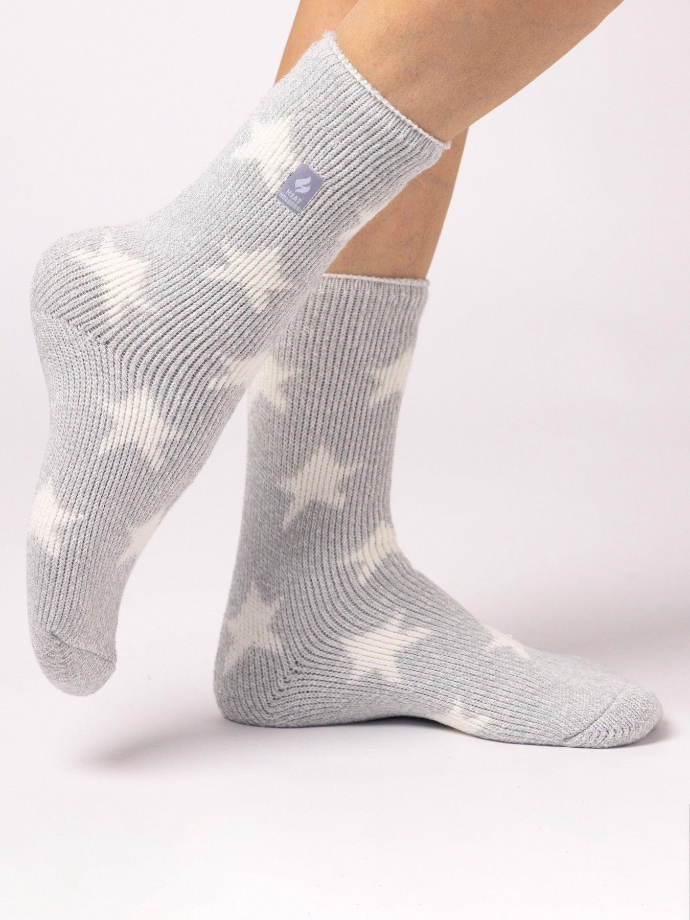Image 1 of 3 of Heat Holders Womens 2.3 TOG Brushed Lining Star Jacquard Socks - Multi