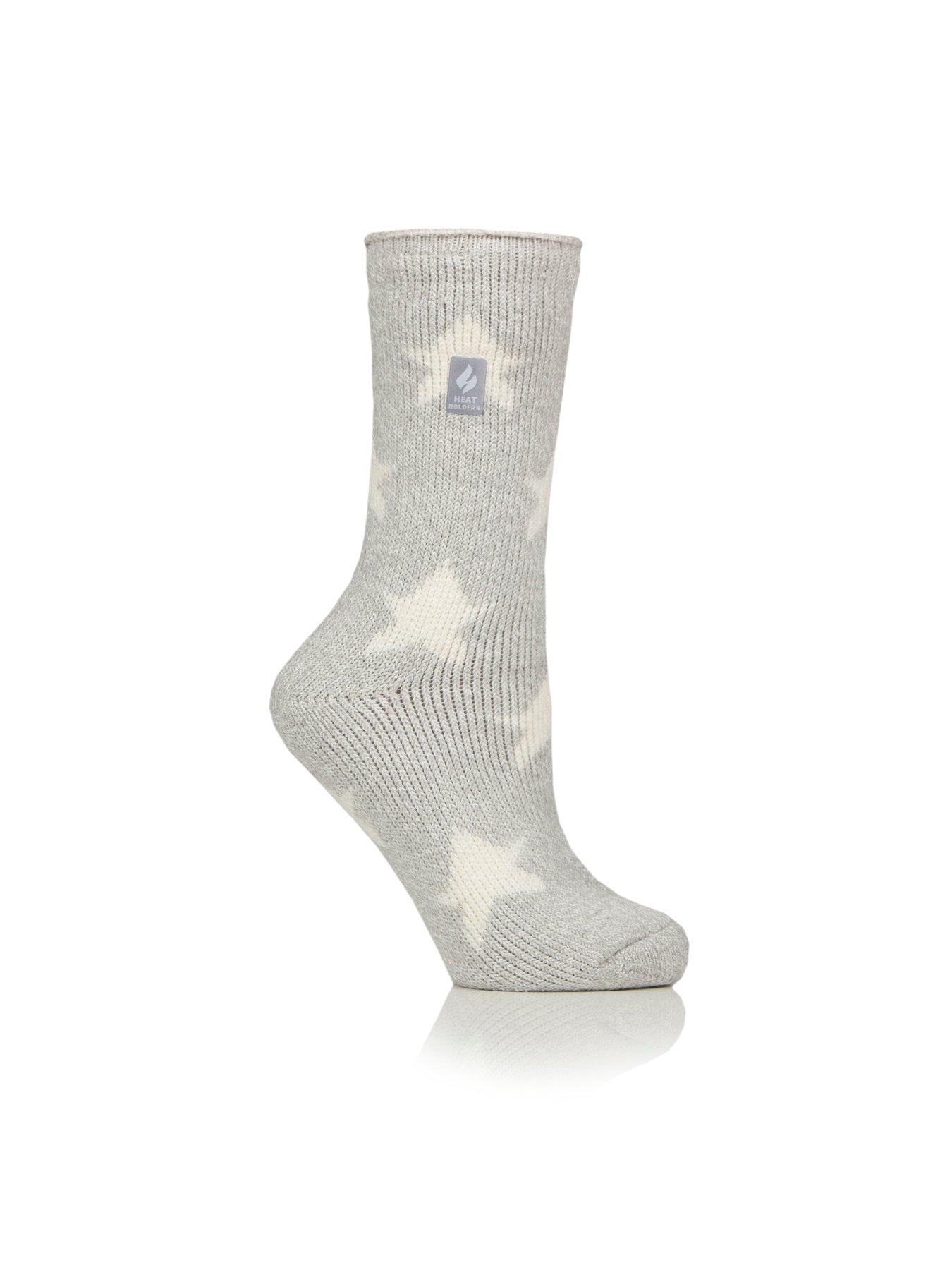 Image 2 of 3 of Heat Holders Womens 2.3 TOG Brushed Lining Star Jacquard Socks - Multi