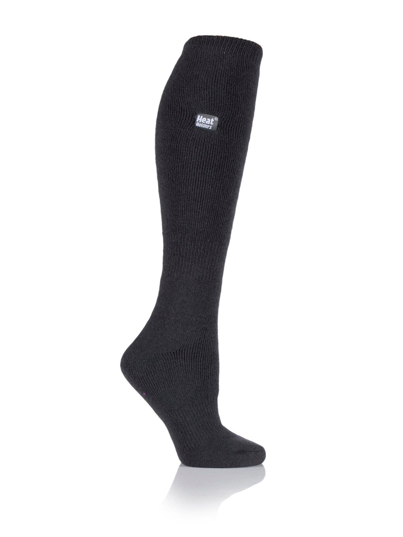 Image 2 of 3 of Heat Holders Womens Lite Long TOG 1.6 Brushed Inner Knee High Socks - Black