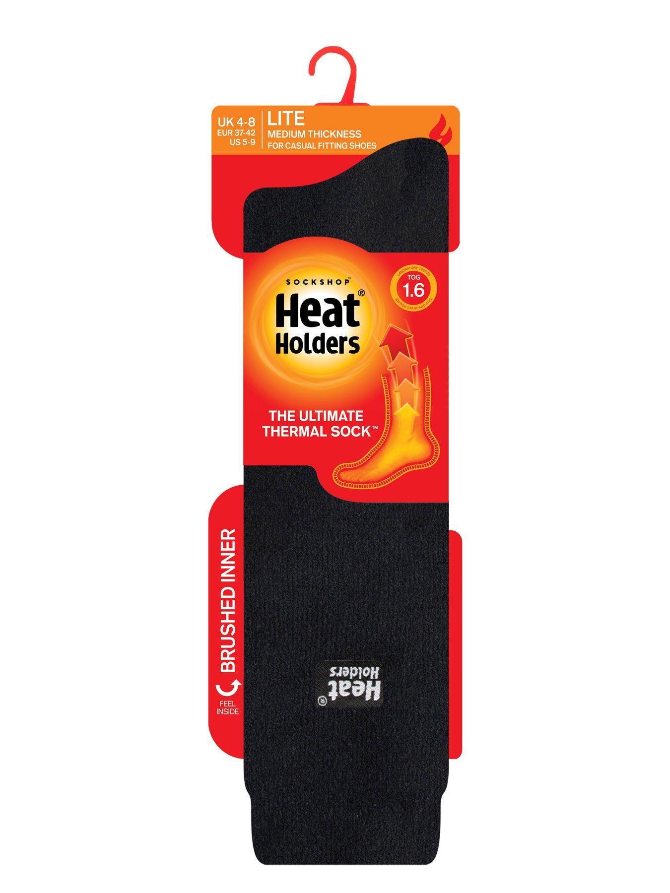 Image 3 of 3 of Heat Holders Womens Lite Long TOG 1.6 Brushed Inner Knee High Socks - Black