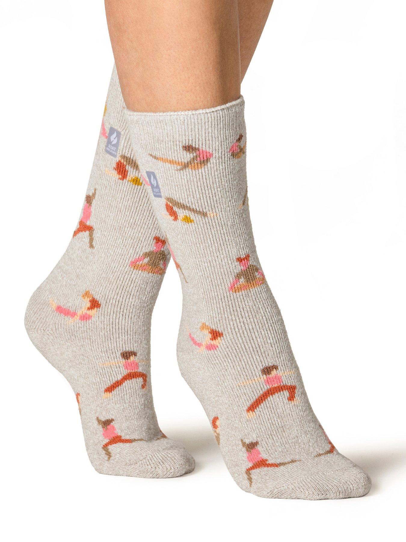 Image 1 of 4 of Heat Holders Womens Positive Vibes TOG 1.6 Crew Socks - Multi
