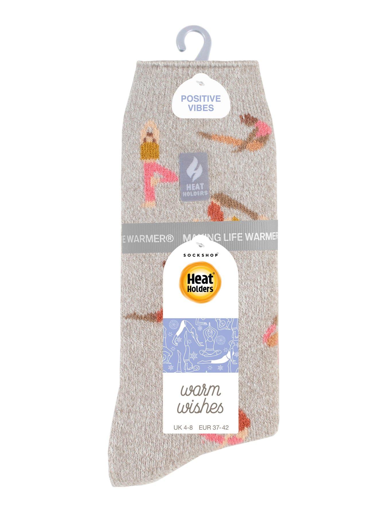 Image 4 of 4 of Heat Holders Womens Positive Vibes TOG 1.6 Crew Socks - Multi