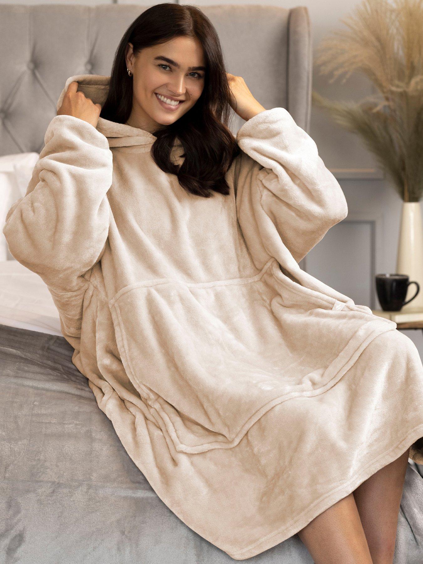 Image 1 of 2 of Heat Holders Mega Hoodie One Size - Natural
