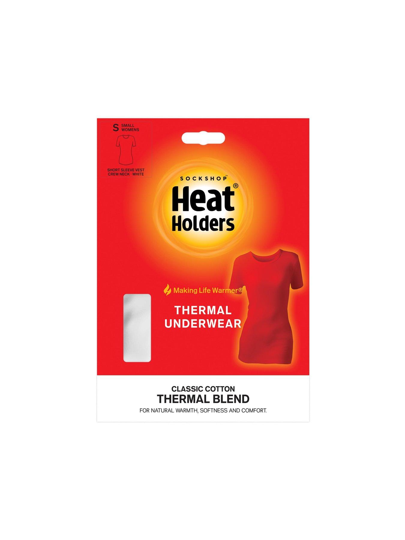 Image 2 of 2 of Heat Holders Short Sleeve Vest - Classic White