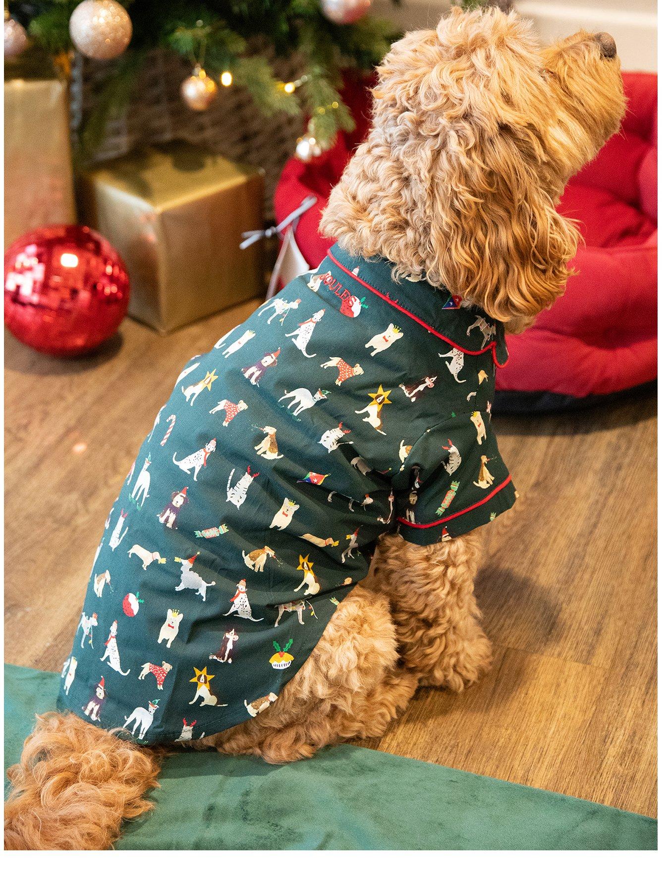 Image 2 of 3 of Joules Green Festive Print PJ's Small