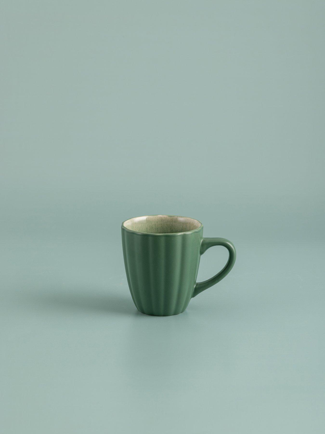 Image 3 of 5 of Price & Kensington Set Of 4 Harvest Harmony Mugs 350ml Green