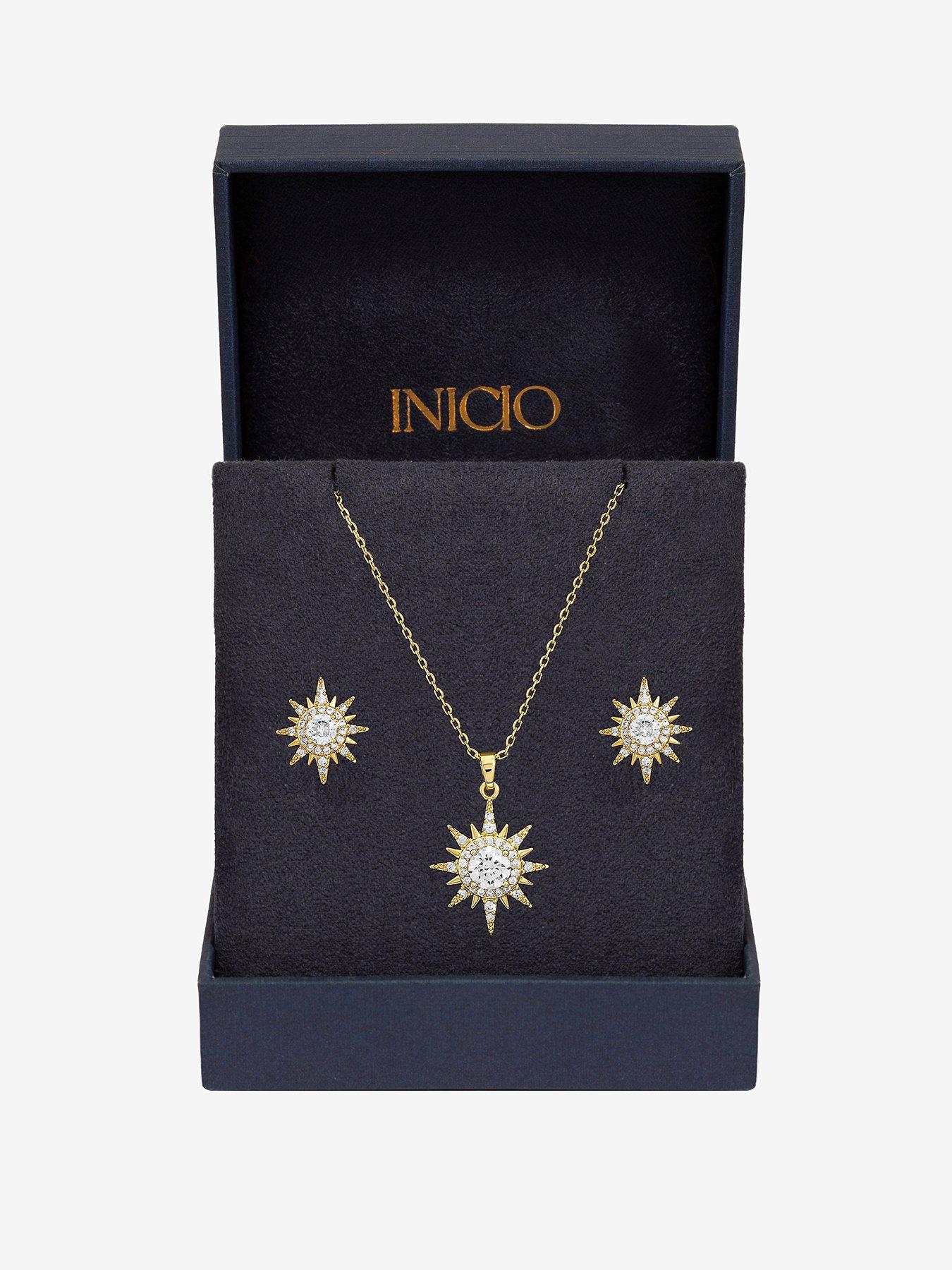 Image 1 of 2 of Inicio Gold Crystal Star Set