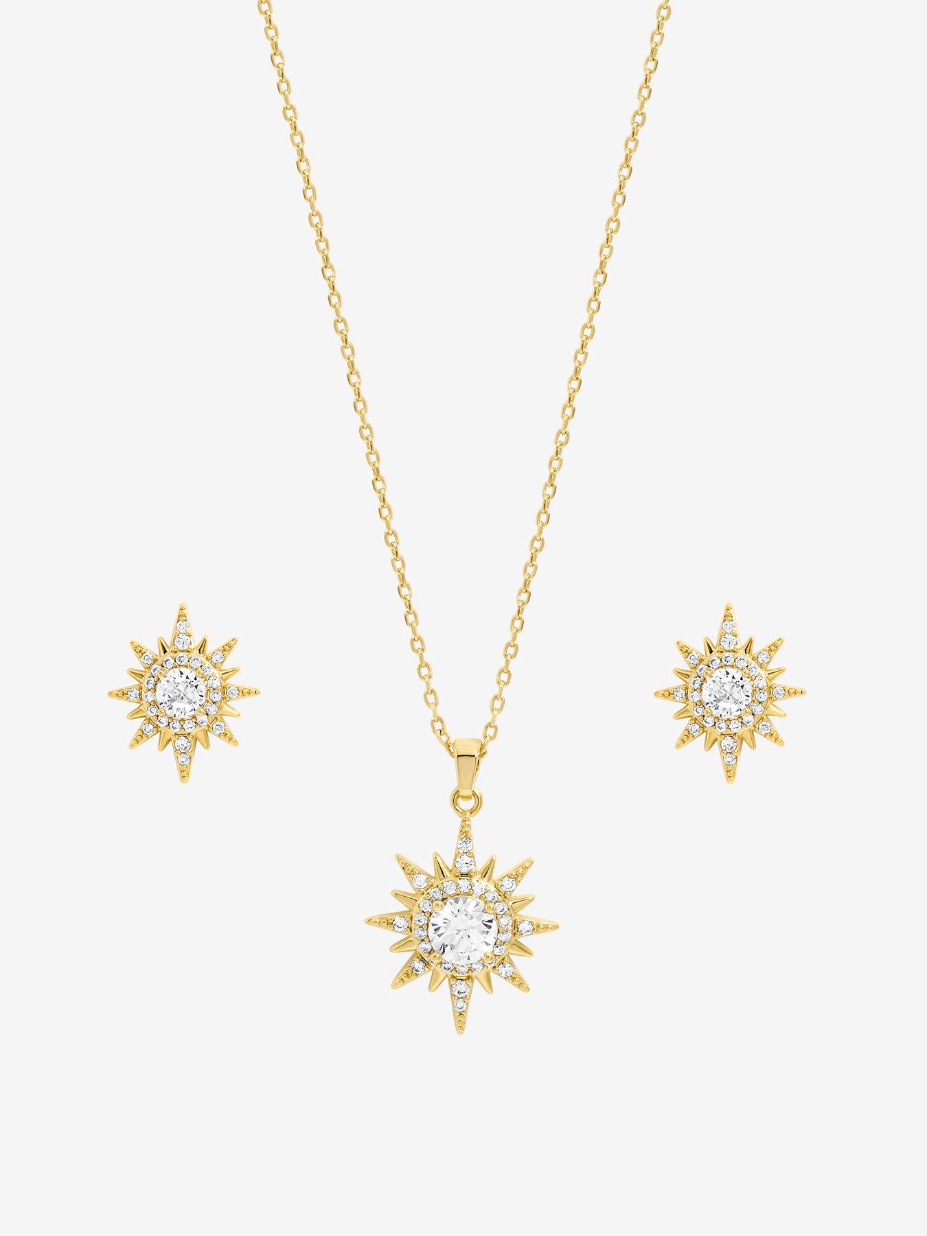 Image 2 of 2 of Inicio Gold Crystal Star Set