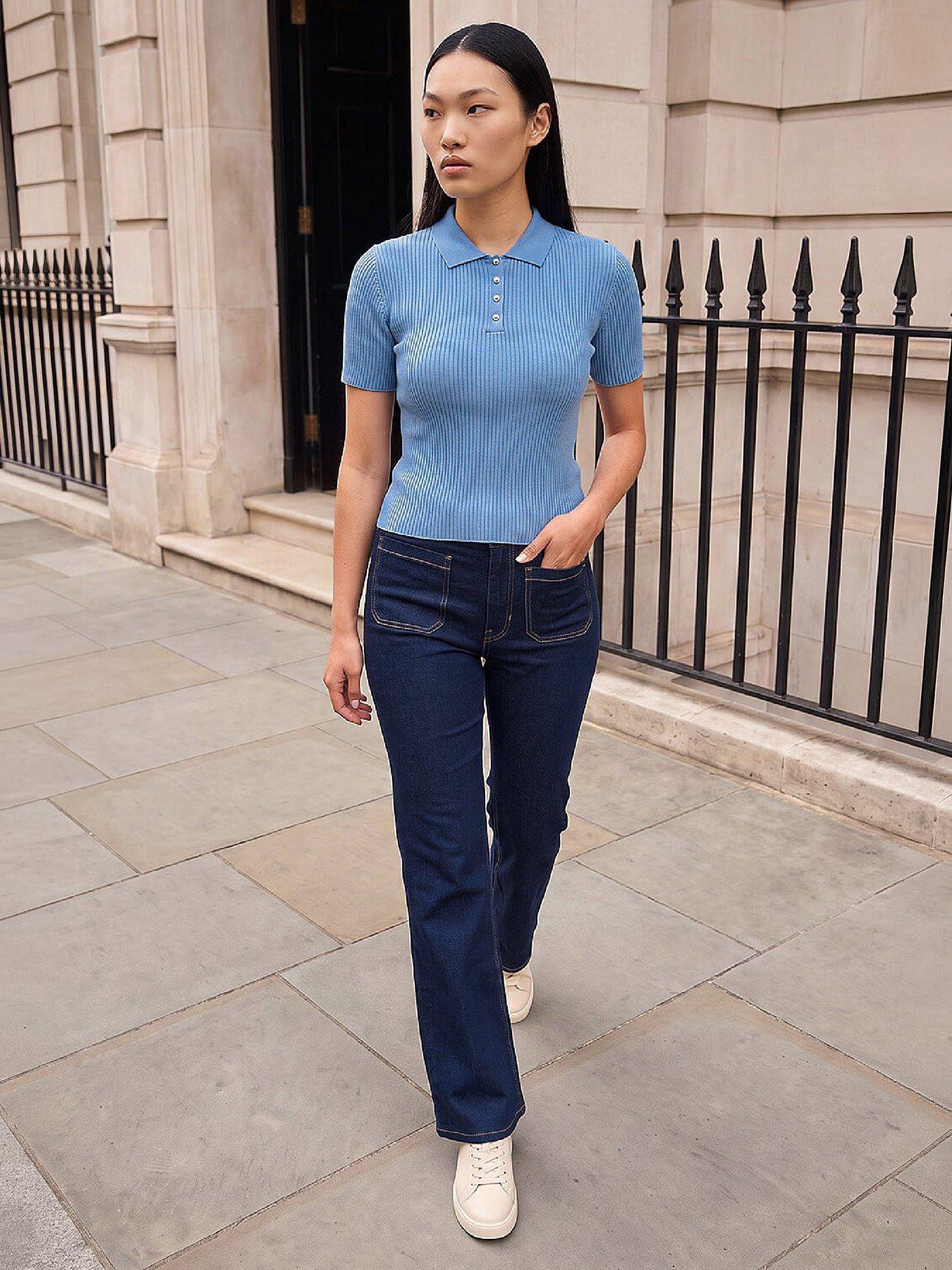 Image 4 of 4 of Roman Dusk Polo Knitted Top