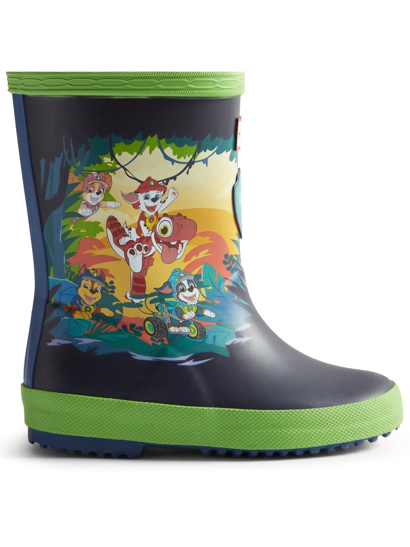 Hunter Paw Patrol Boot Dino Wellington Boots - Blue