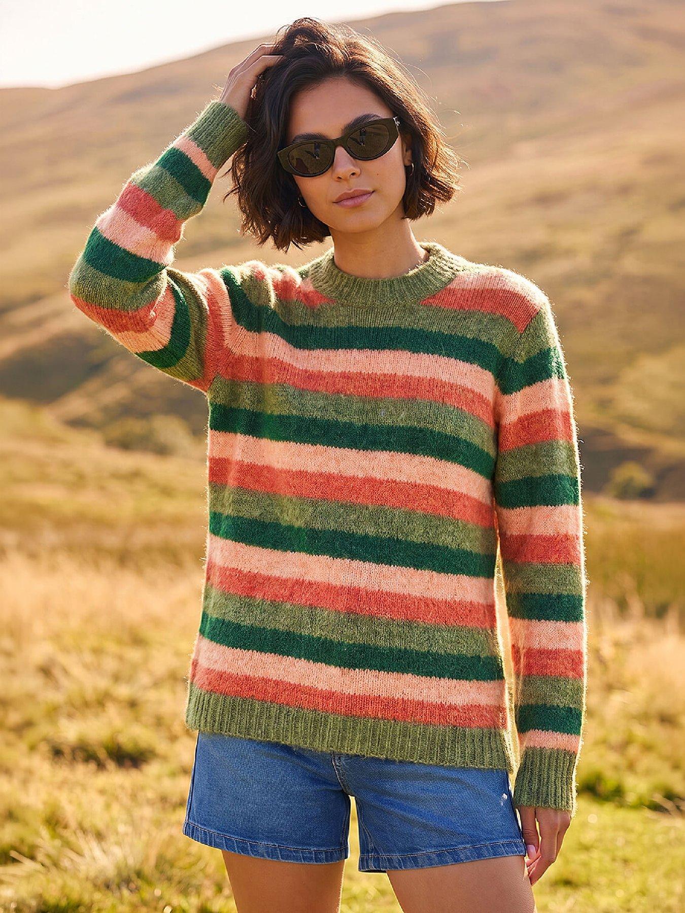 Image 1 of 4 of Roman Stripe Soft Knit Jumper