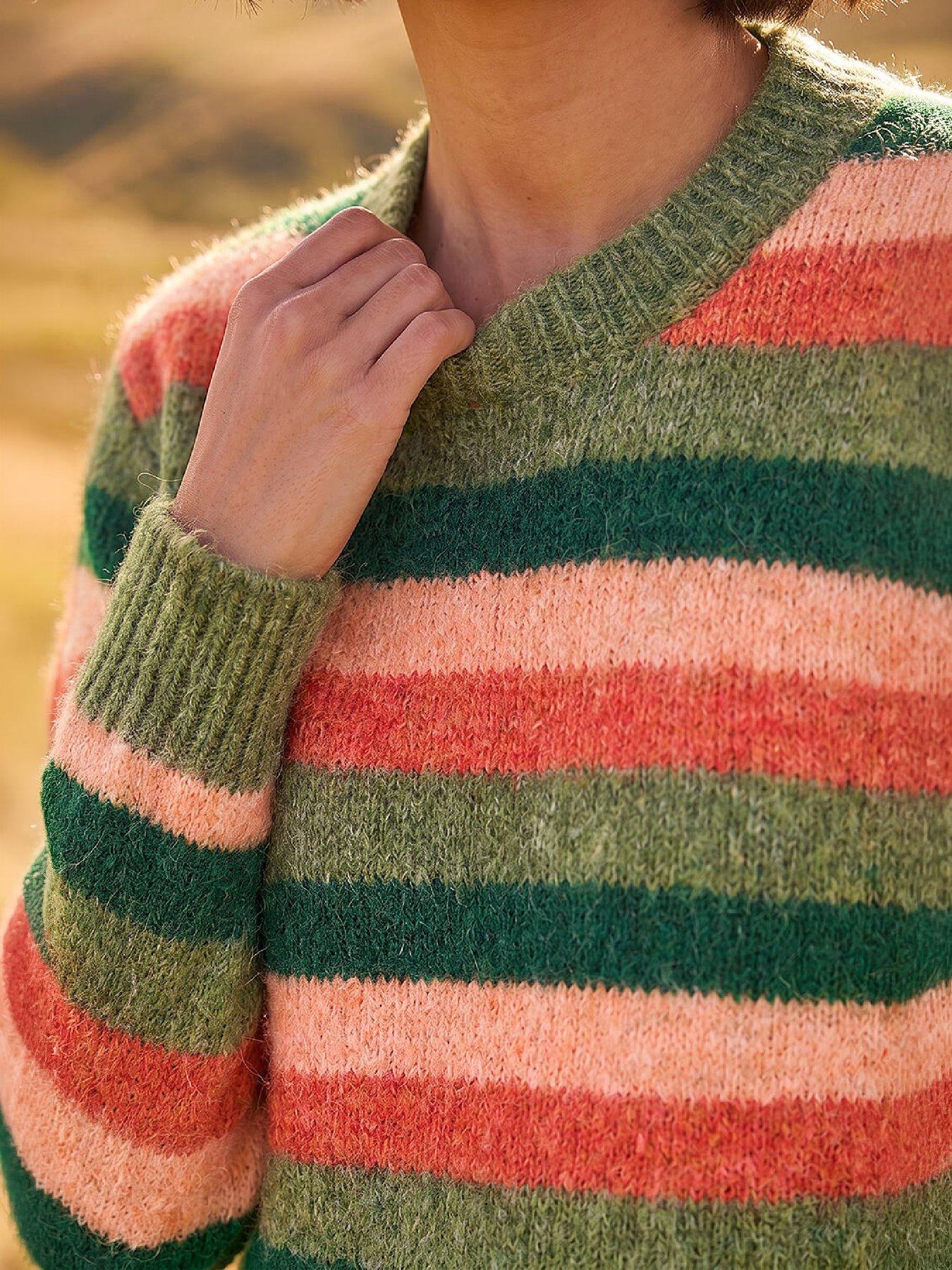 Image 3 of 4 of Roman Stripe Soft Knit Jumper