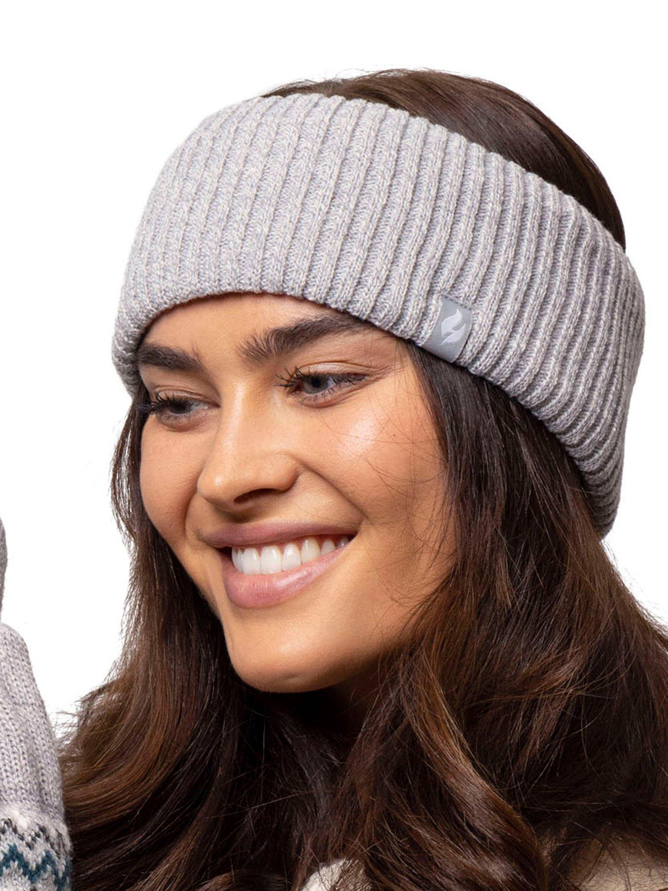 Image 1 of 3 of Heat Holders RIBBED HEADBAND - PADOVA LIGHT GREY