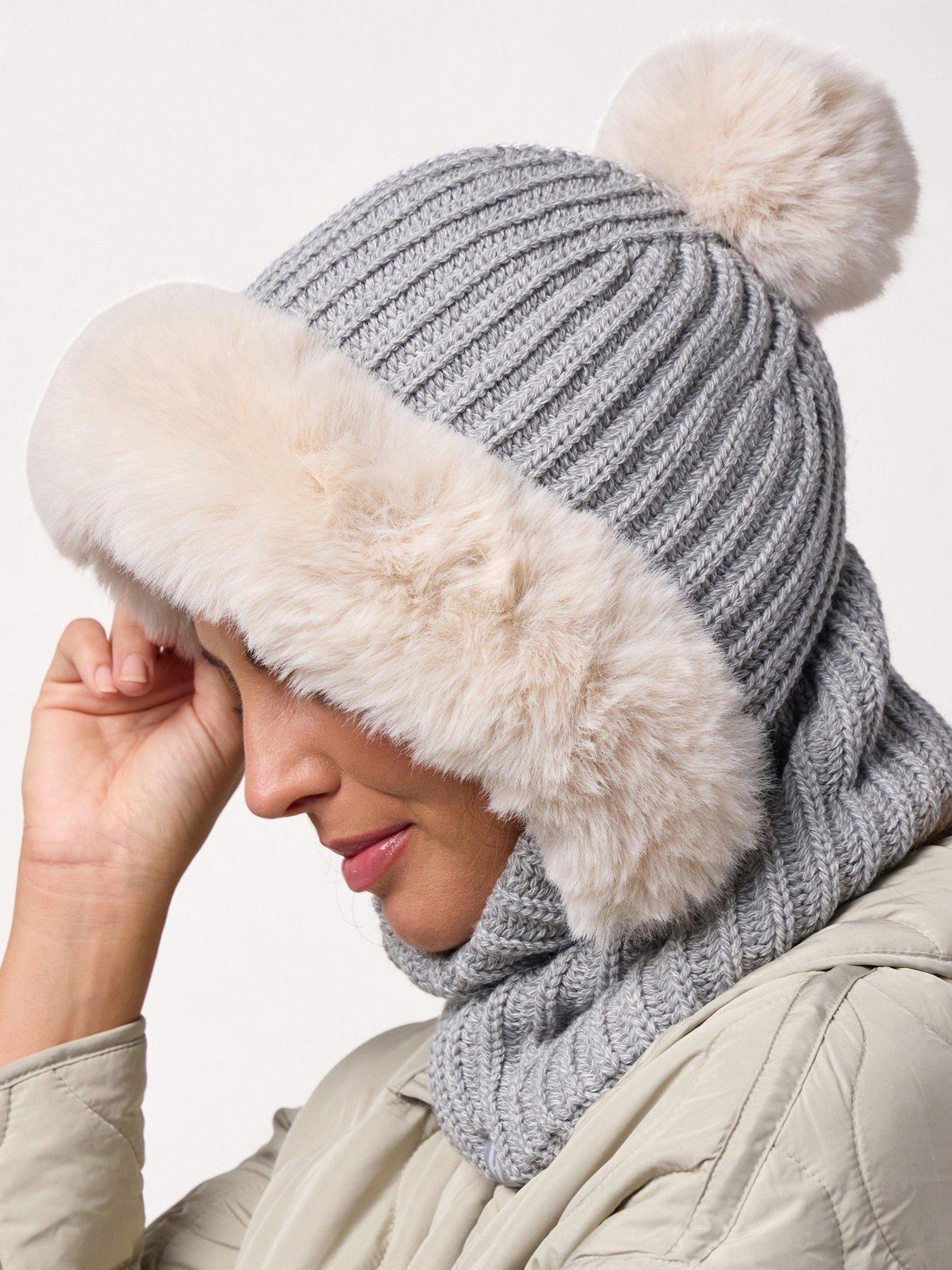 Image 1 of 4 of Heat Holders FAUX FUR SNOOD - NIKITA LIGHT GREY
