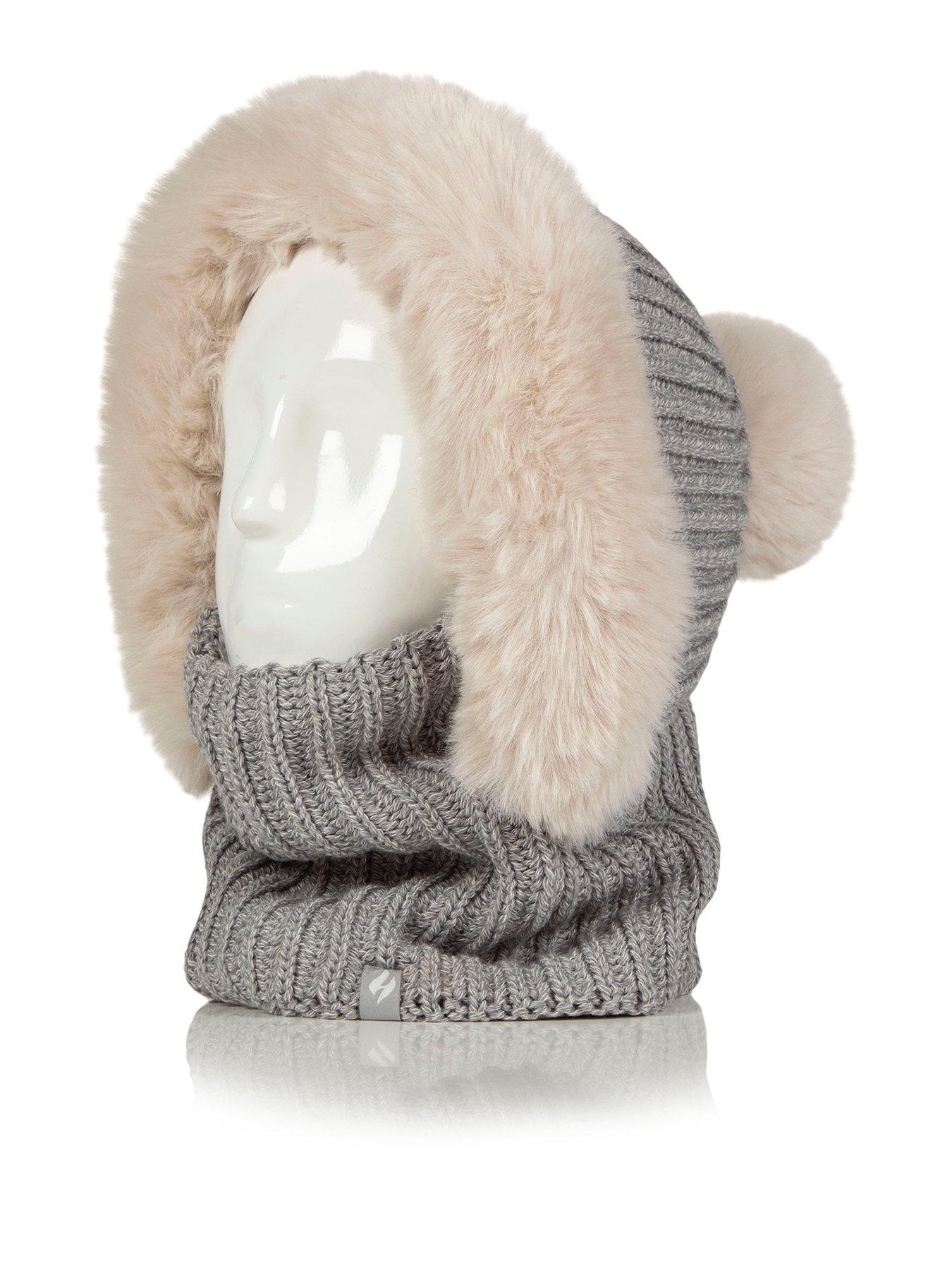 Image 2 of 4 of Heat Holders FAUX FUR SNOOD - NIKITA LIGHT GREY