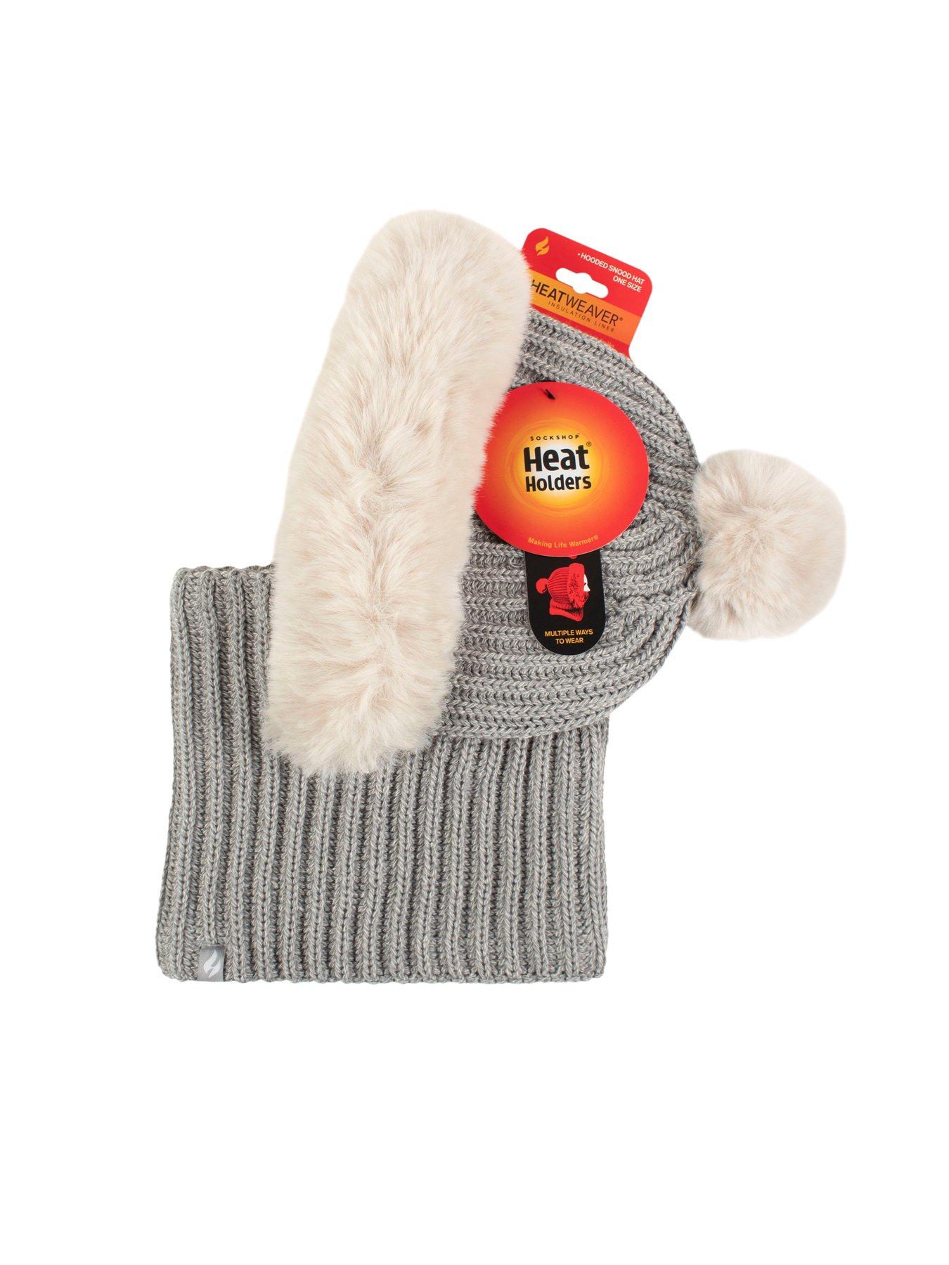 Image 4 of 4 of Heat Holders FAUX FUR SNOOD - NIKITA LIGHT GREY