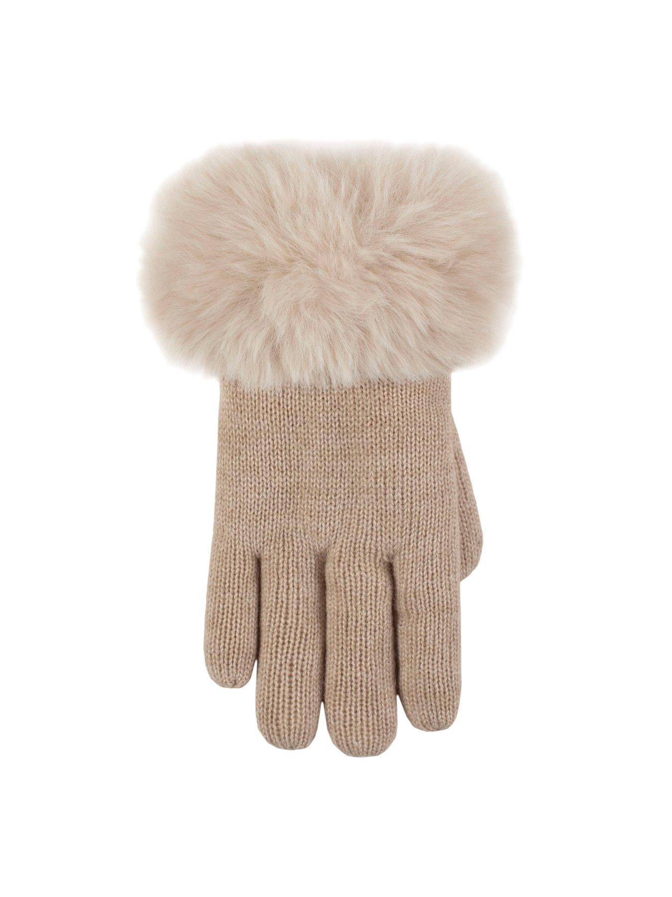 Image 2 of 3 of Heat Holders FAUX FUR GLOVES - OAT