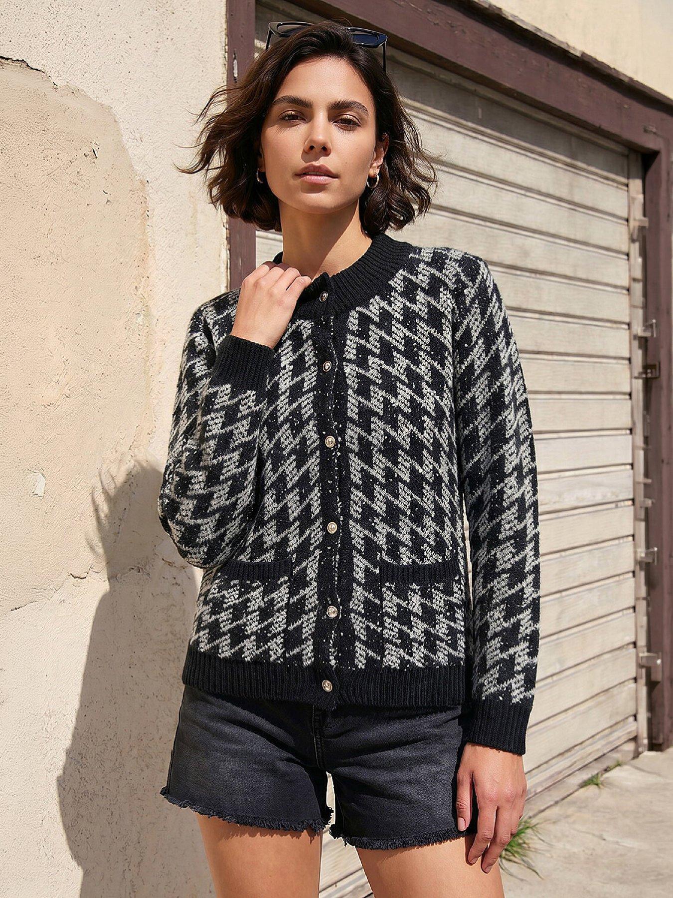 Image 1 of 5 of Roman Dogtooth Cardigan