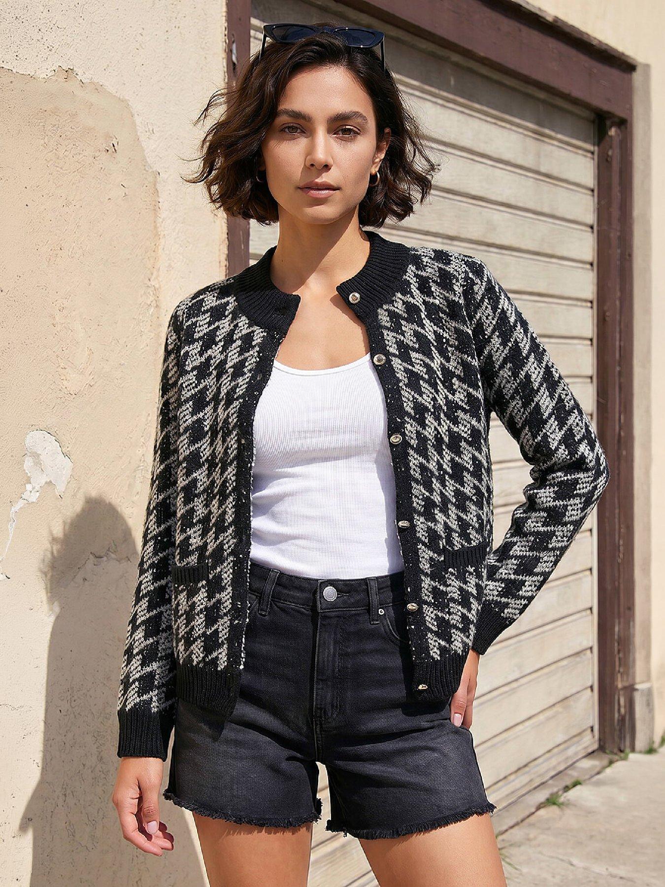 Image 4 of 5 of Roman Dogtooth Cardigan