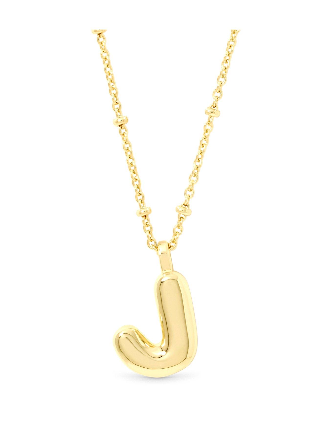Inicio Gold Bubble Initial Necklace