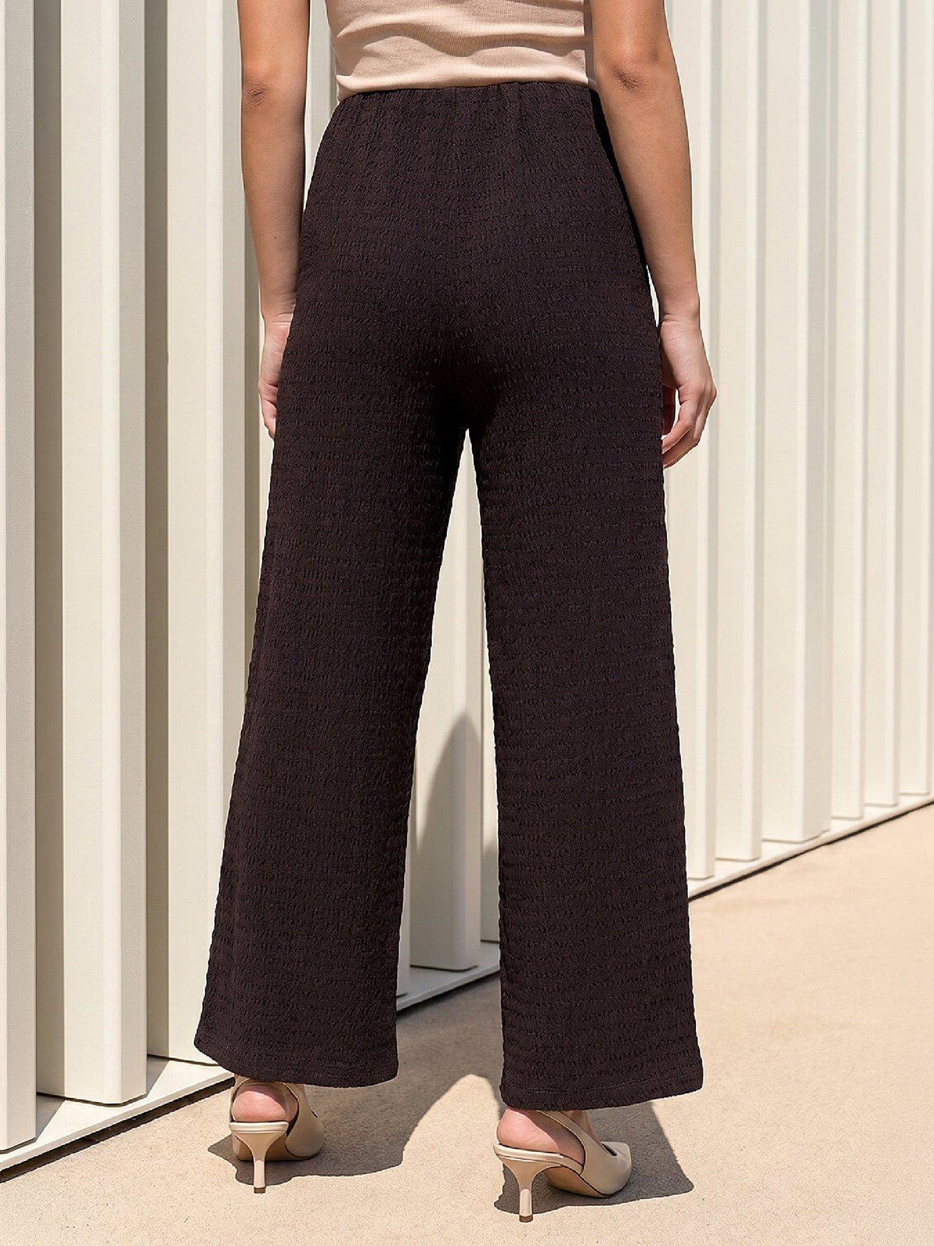 Image 3 of 4 of Roman Petite Textured Stretch Trouser