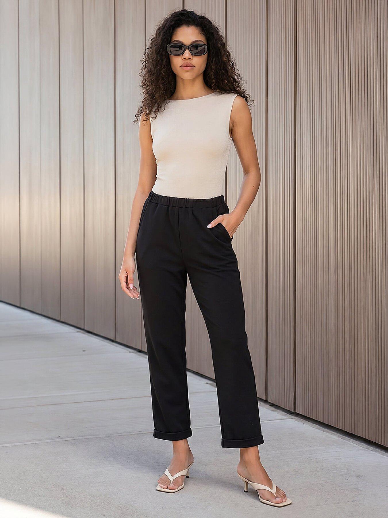 Image 4 of 4 of Roman Petite Turn Up Trouser