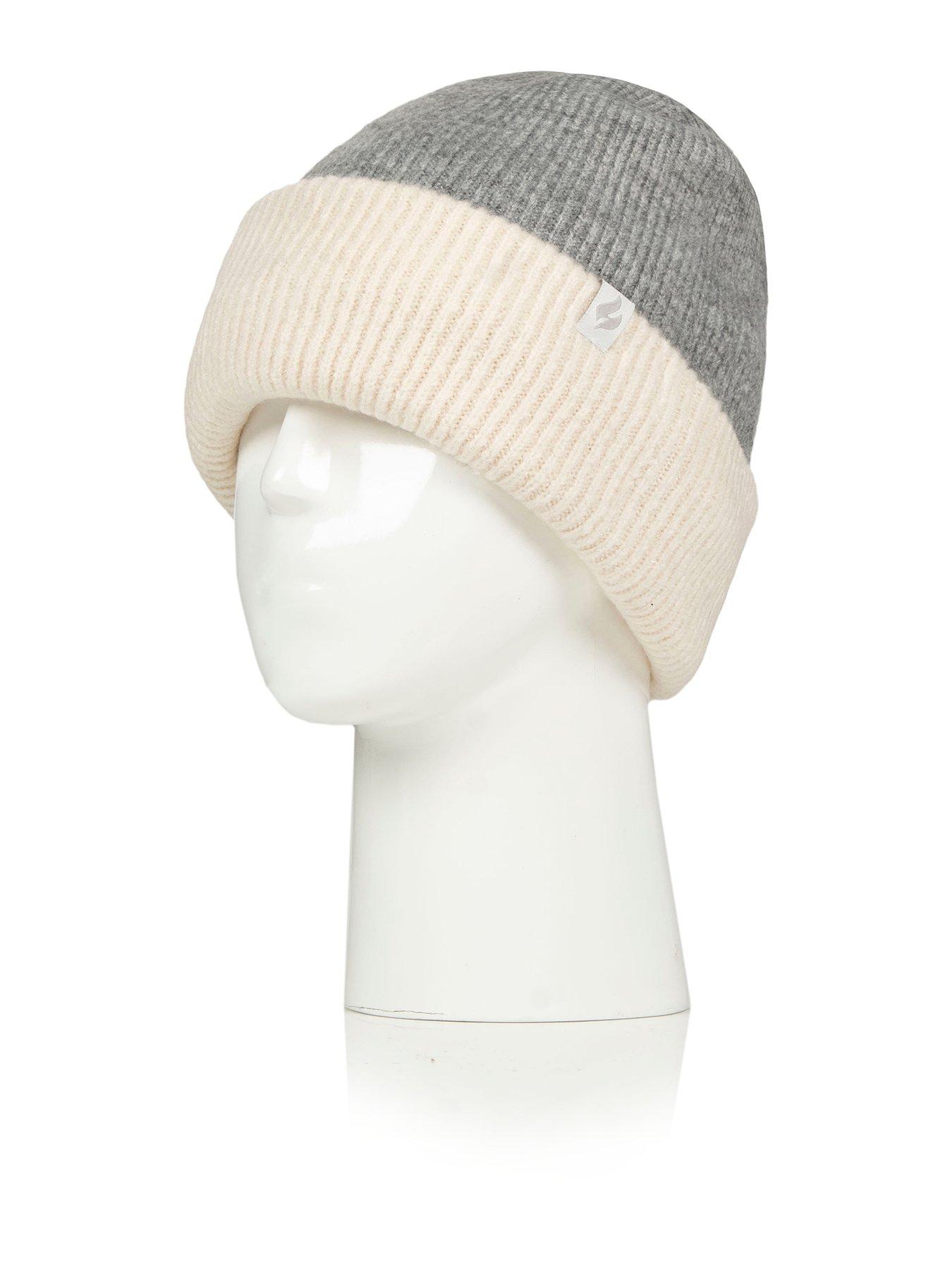 Image 2 of 4 of Heat Holders TWO TONE CONTRAST TURNOVER HAT - SILVER MELANGE