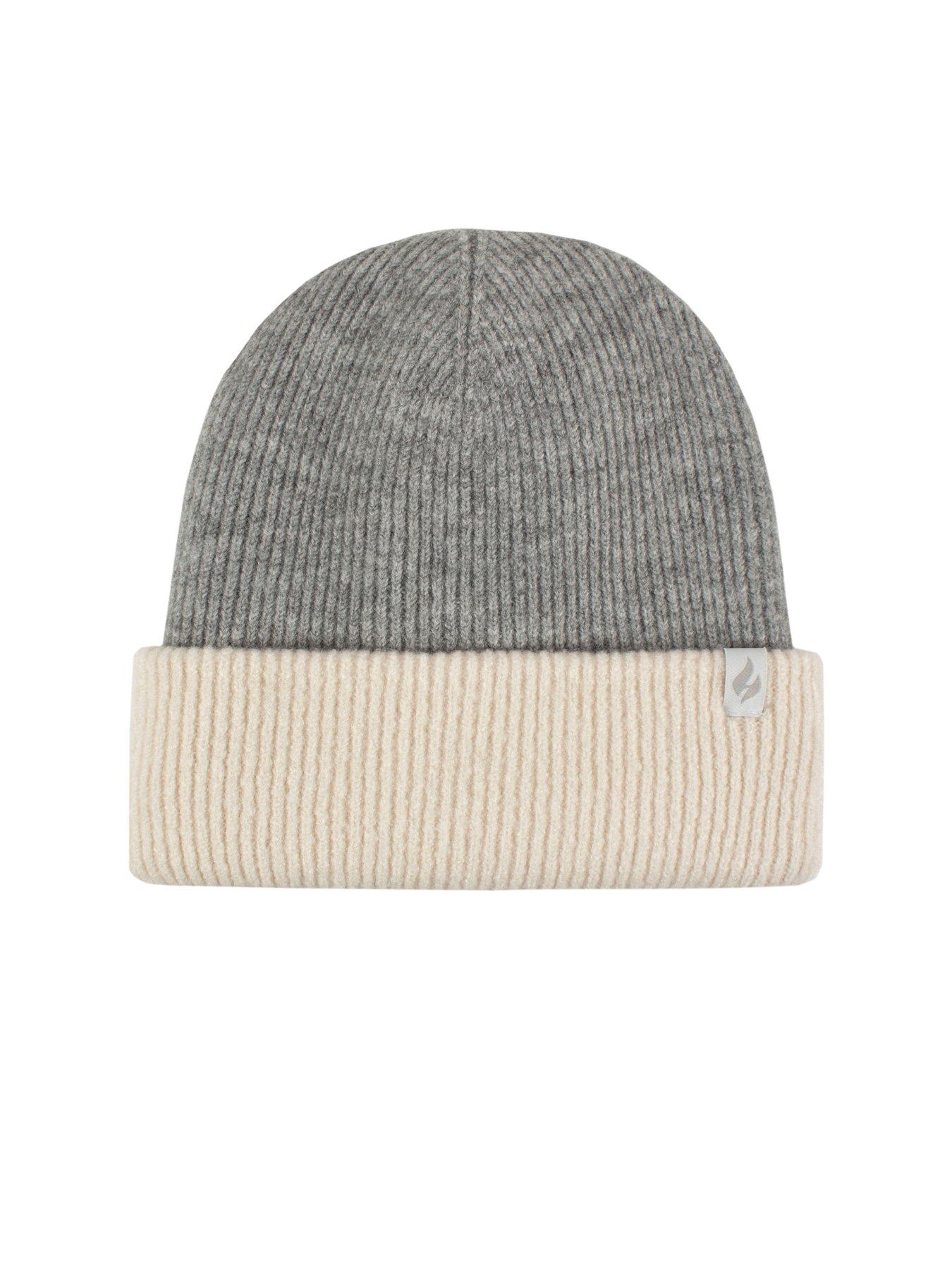 Image 3 of 4 of Heat Holders TWO TONE CONTRAST TURNOVER HAT - SILVER MELANGE