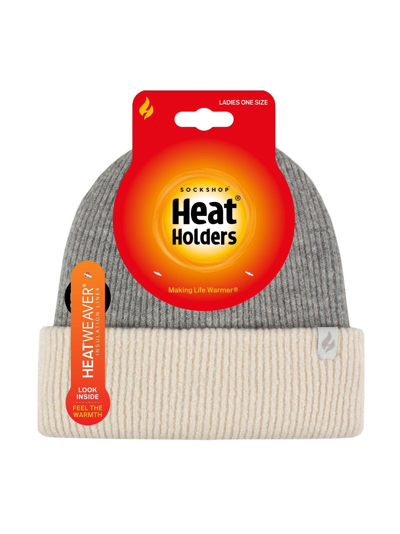 Image 4 of 4 of Heat Holders TWO TONE CONTRAST TURNOVER HAT - SILVER MELANGE