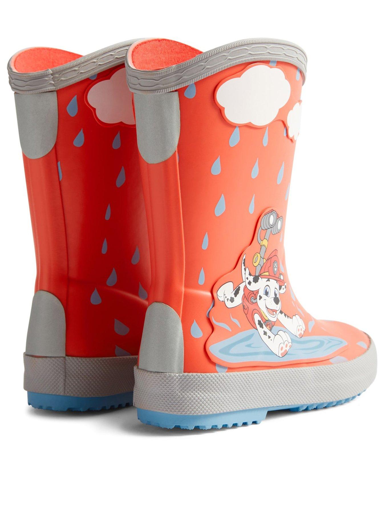 Image 3 of 5 of Hunter Paw Patrol Marshall Wellington Boots - Red
