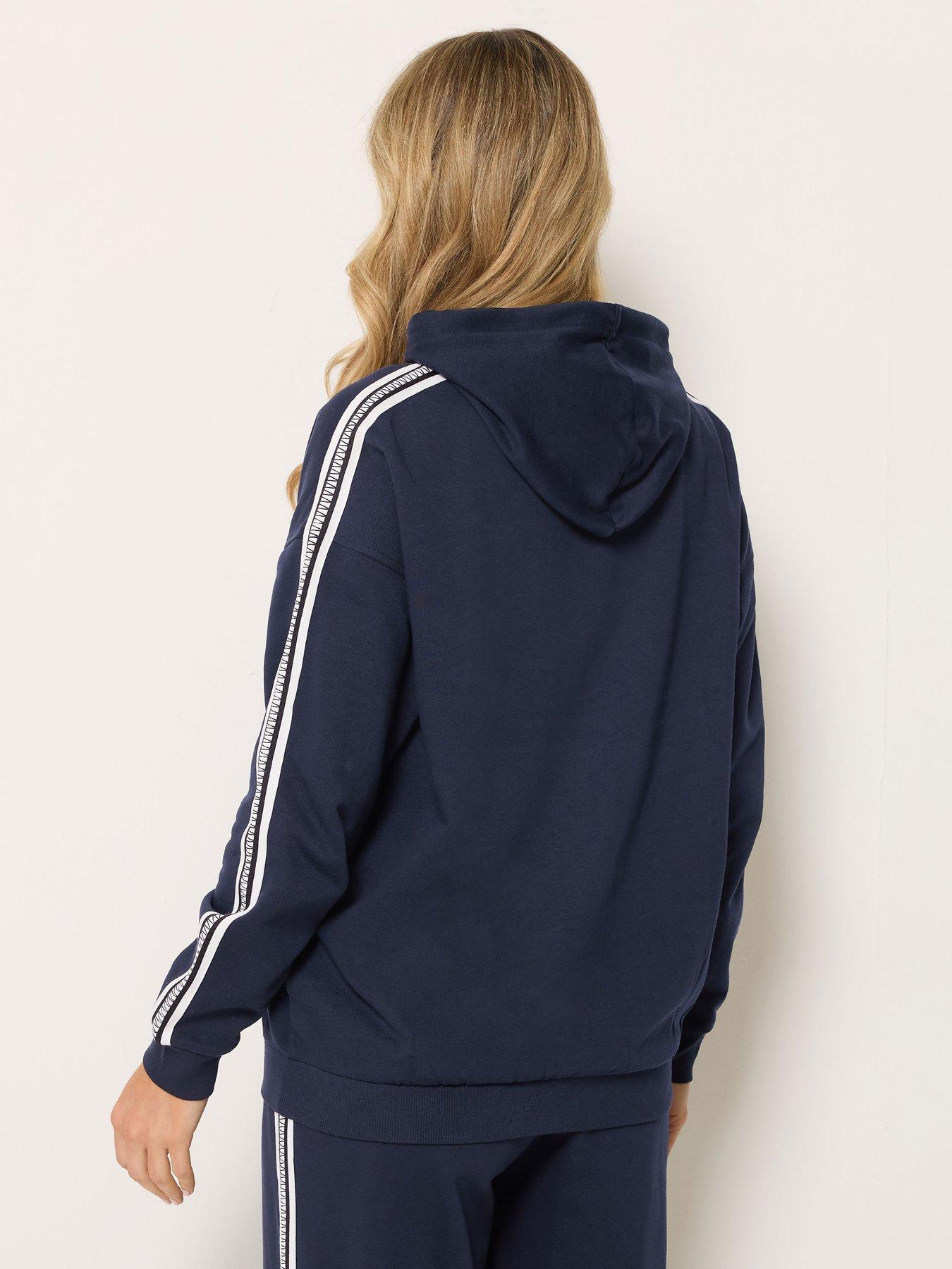 Image 2 of 4 of Long Tall Sally Side Tape Overhead Hoodie - Blue