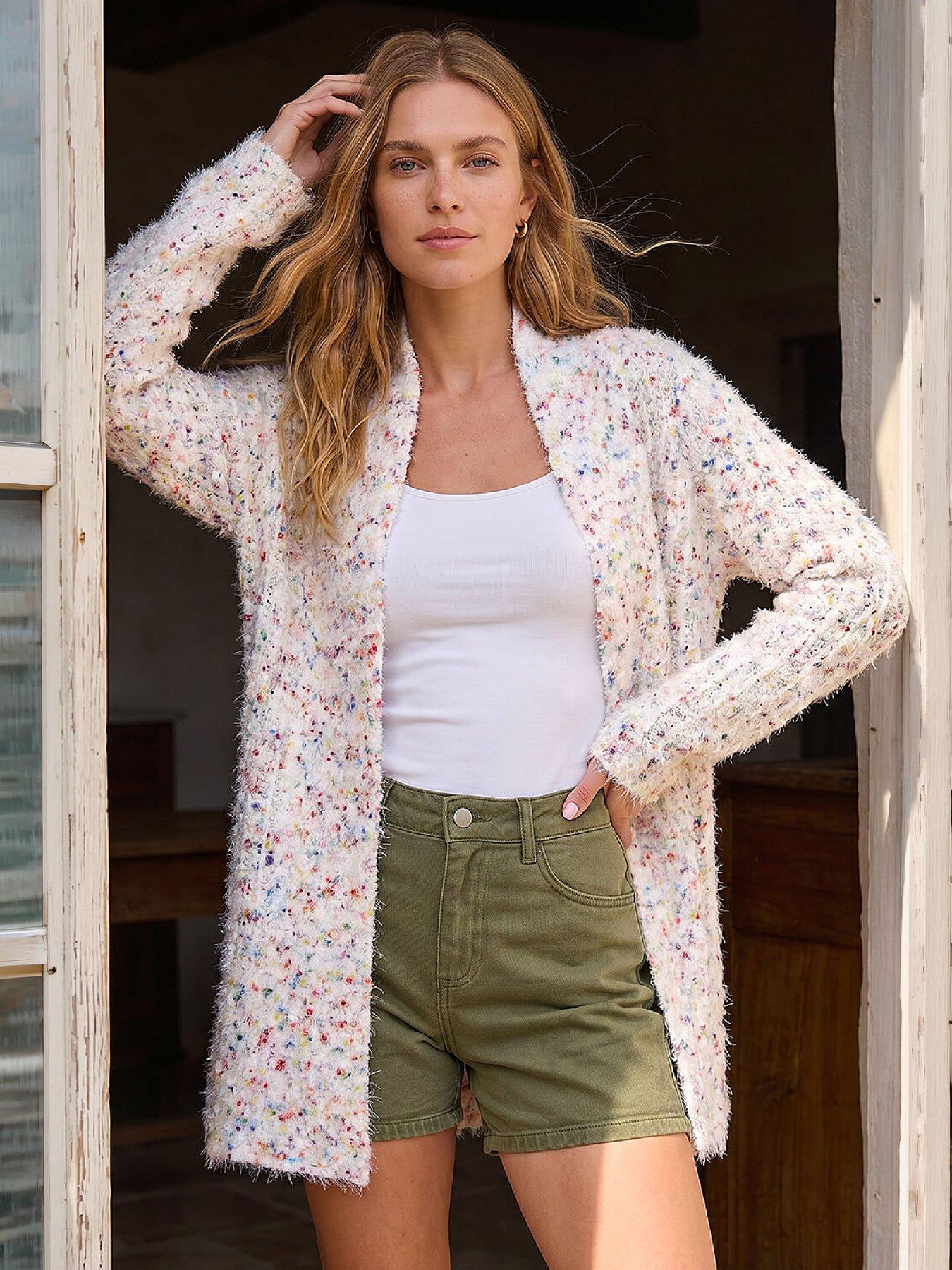 Roman Nep Long Line Cardigan