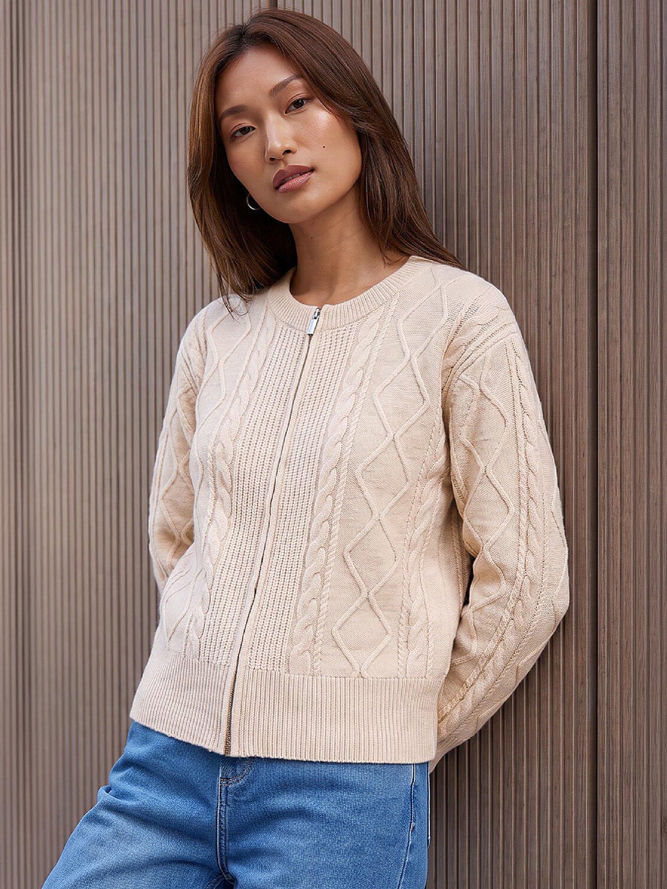 Image 1 of 4 of Roman Knitted Cable Bomber