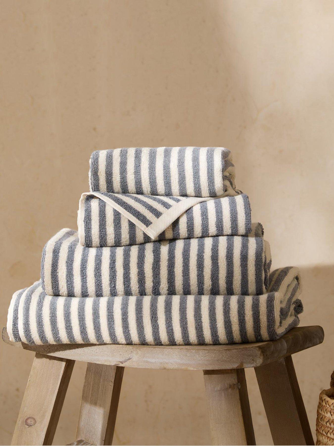 Image 1 of 4 of Yard Hebden Towel Collection Denim Blue