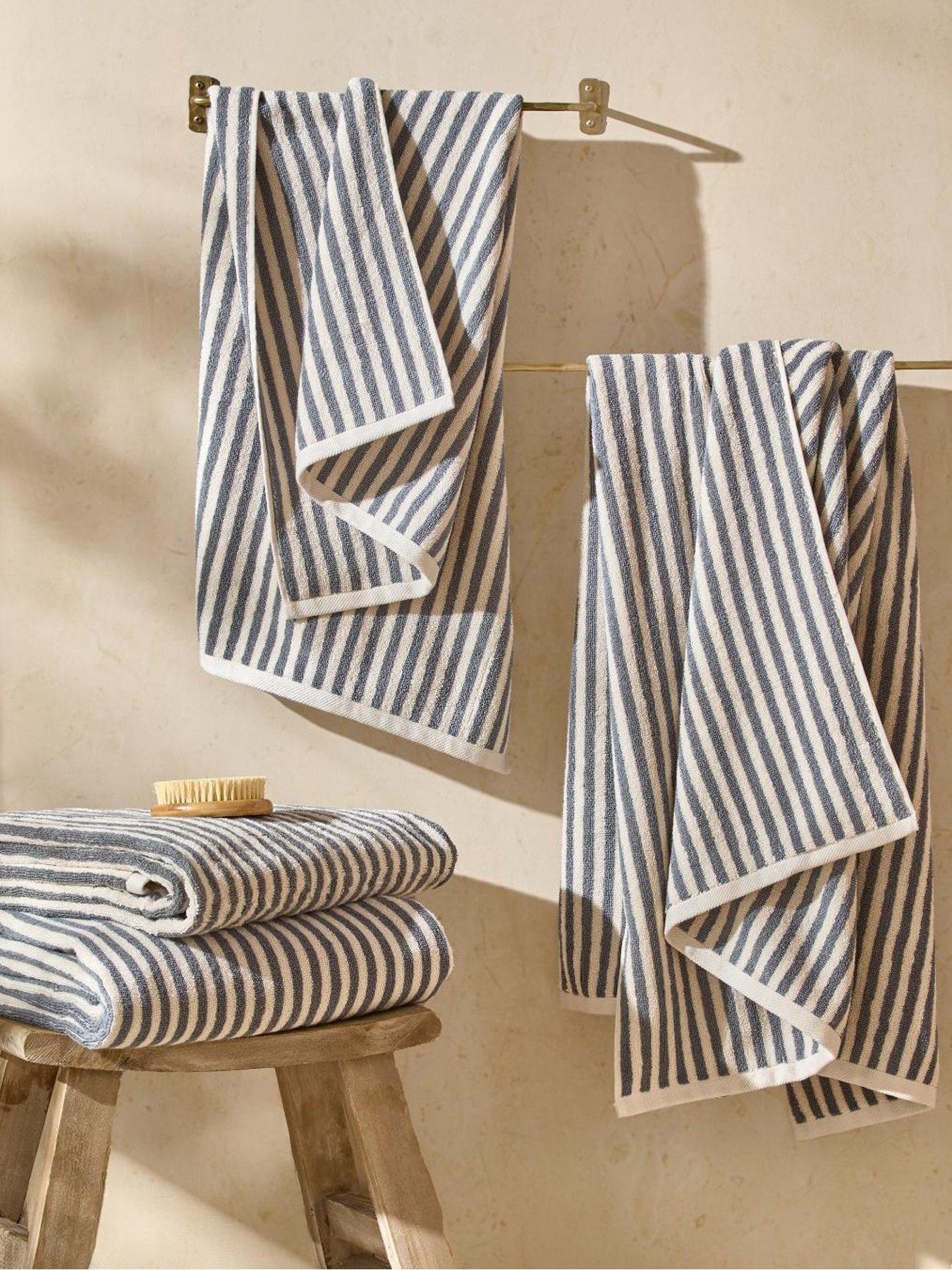 Image 3 of 4 of Yard Hebden Towel Collection Denim Blue
