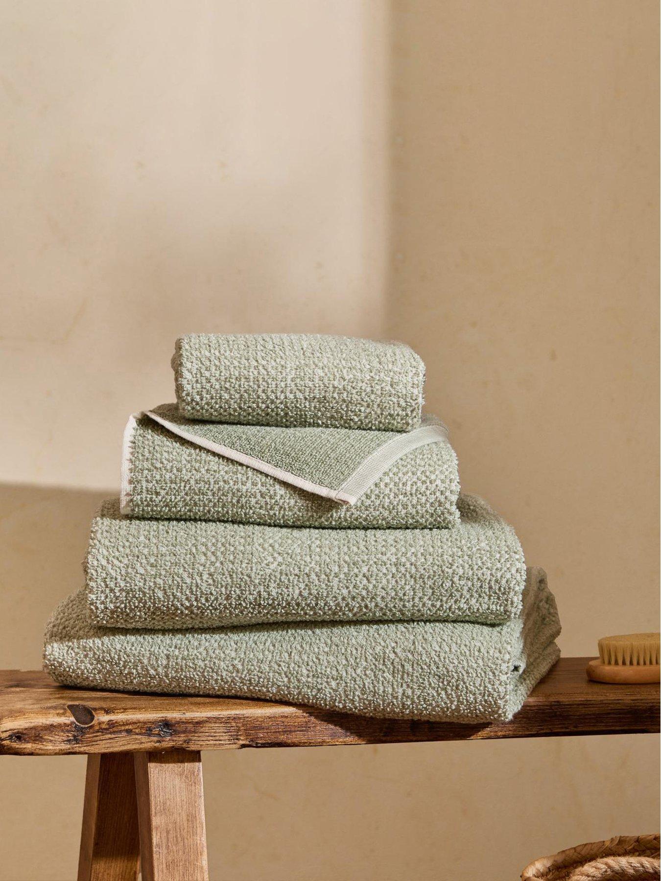 Yard Hebden Waffle Towel Collection Bay Green