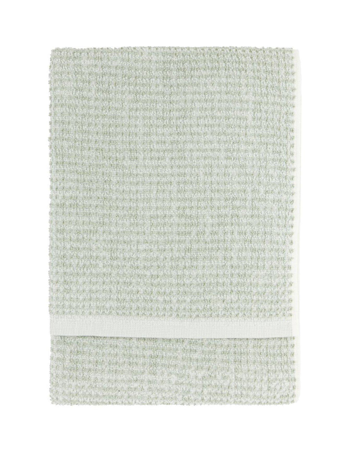 Image 2 of 4 of Yard Hebden Waffle Towel Collection Bay Green
