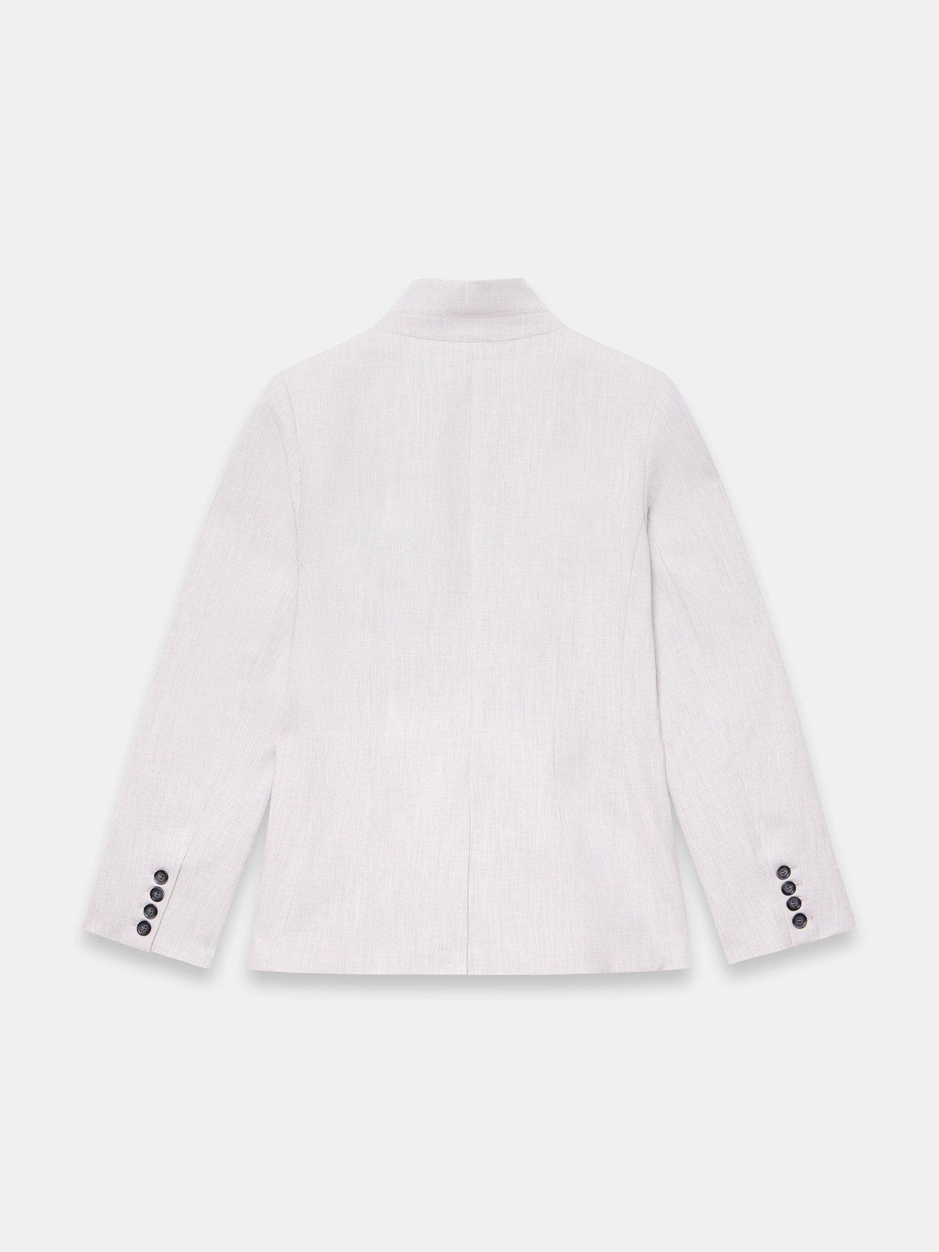 Image 6 of 6 of Mint Velvet Silver Grey High Neck Blazer