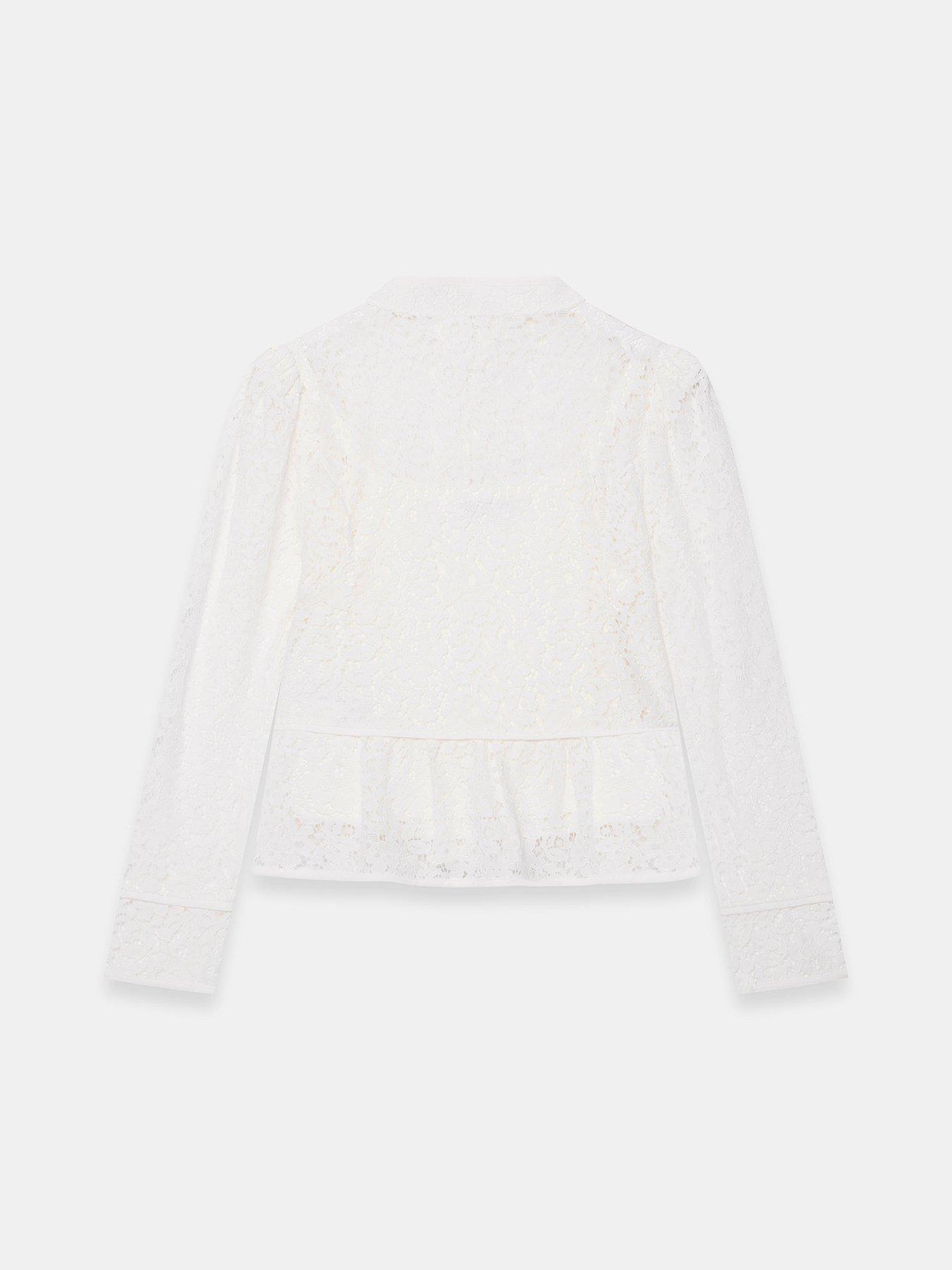 Image 6 of 6 of Mint Velvet Ivory Lace Blouse