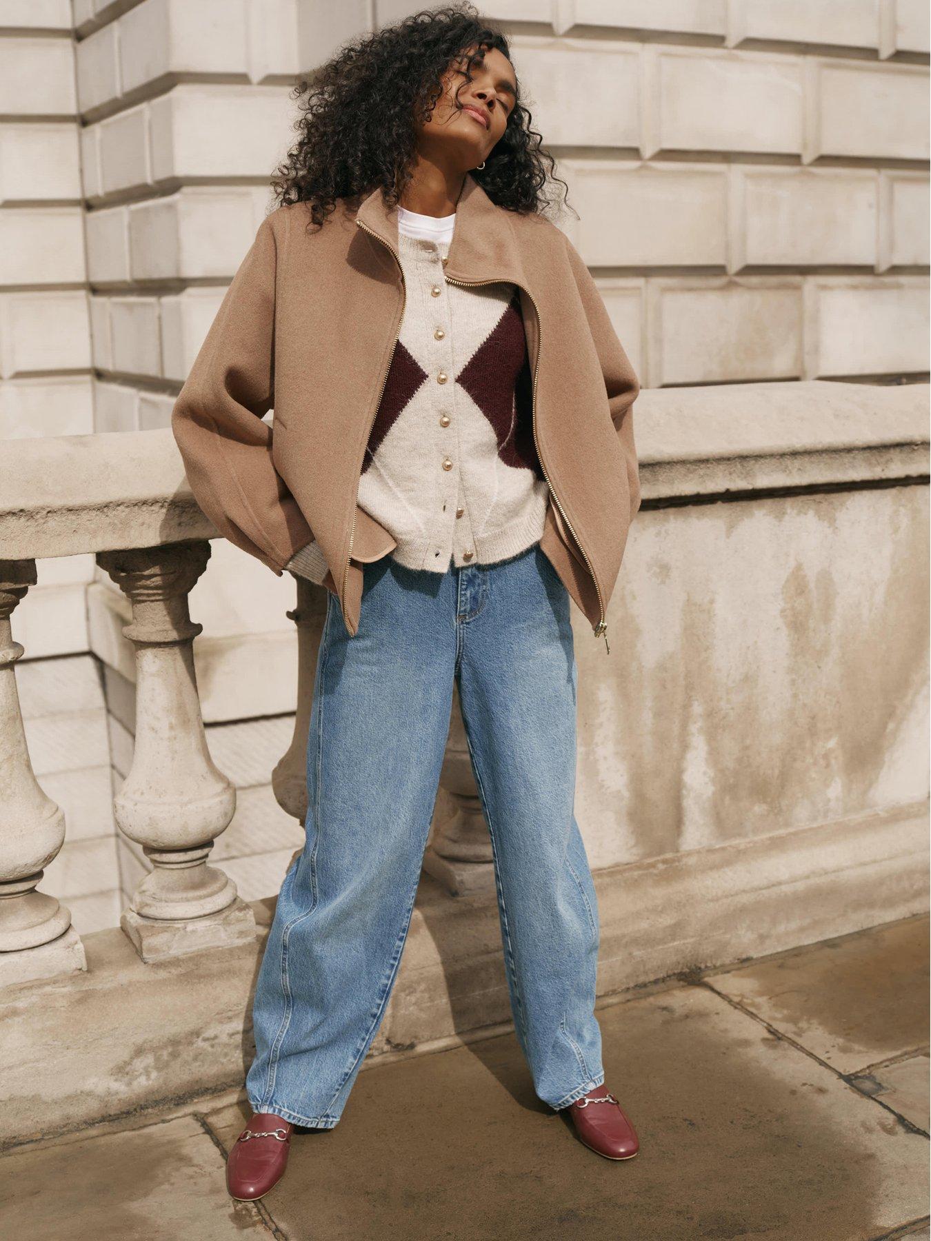 Mint Velvet Tan Hand Finished Coat