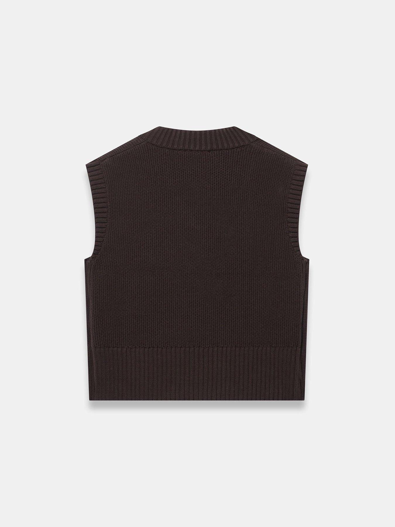 Image 6 of 6 of Mint Velvet Chocolate V Neck Tabard
