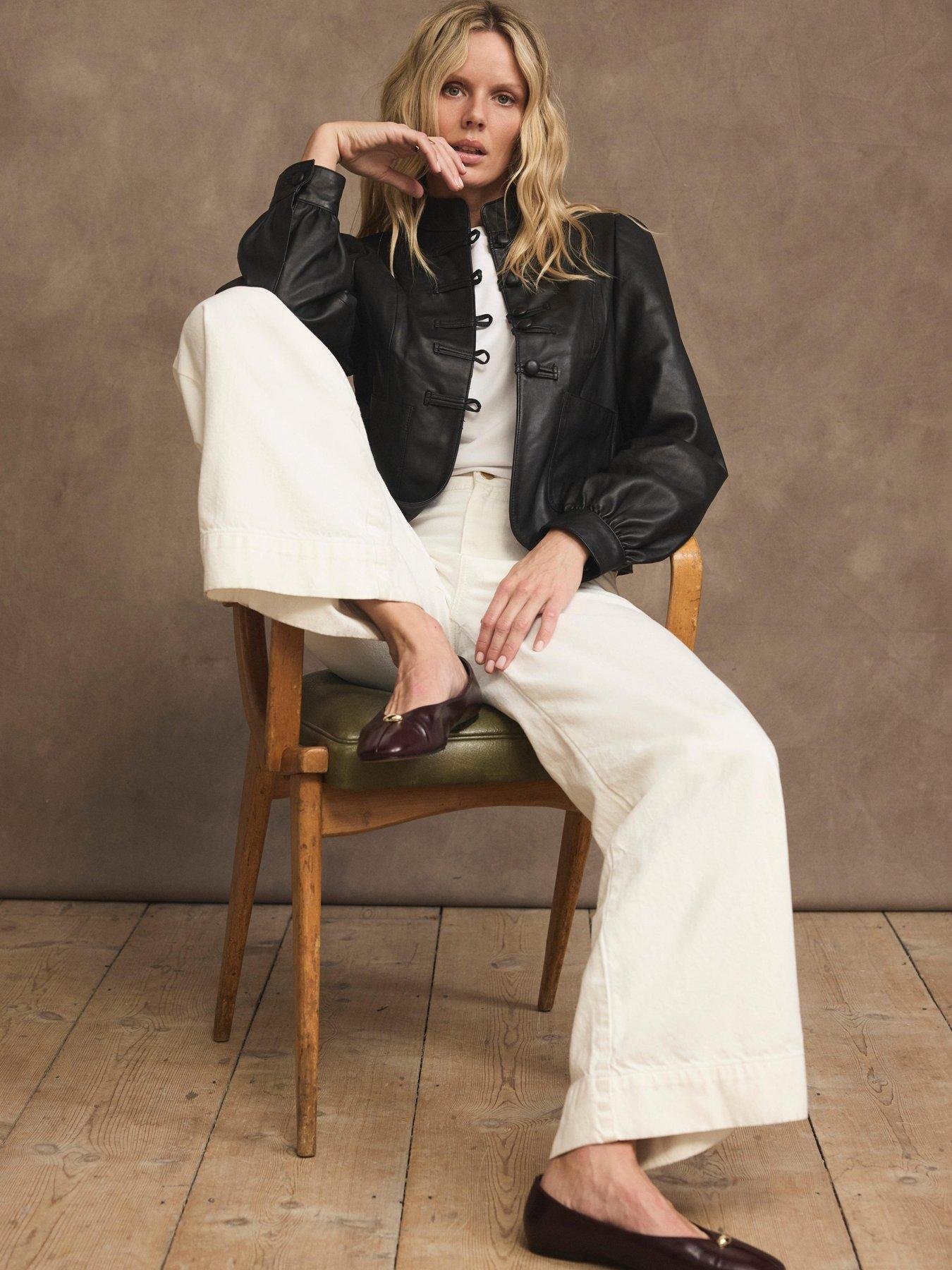 Image 3 of 6 of Mint Velvet Black Button Detail Jacket