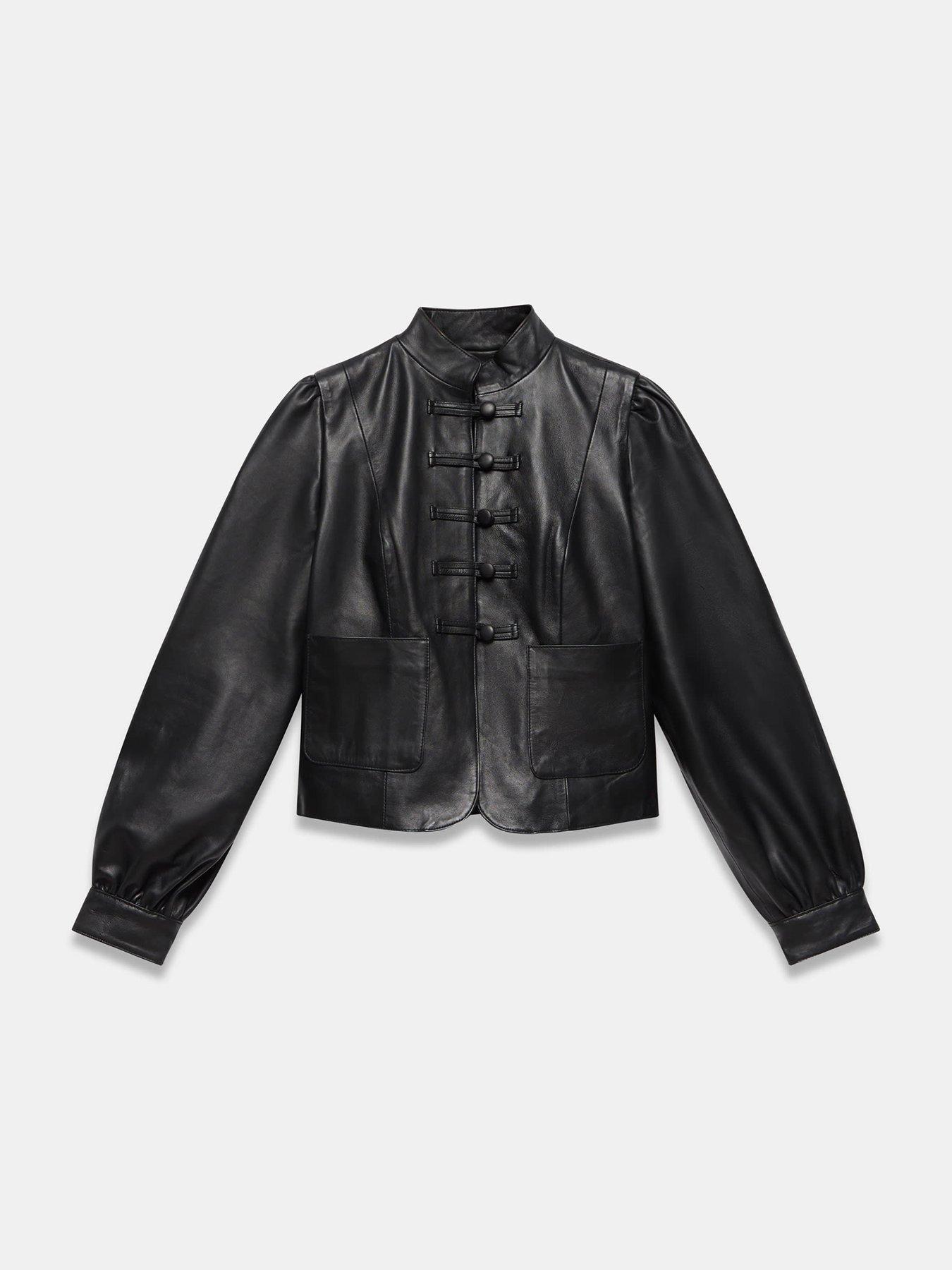 Image 5 of 6 of Mint Velvet Black Button Detail Jacket