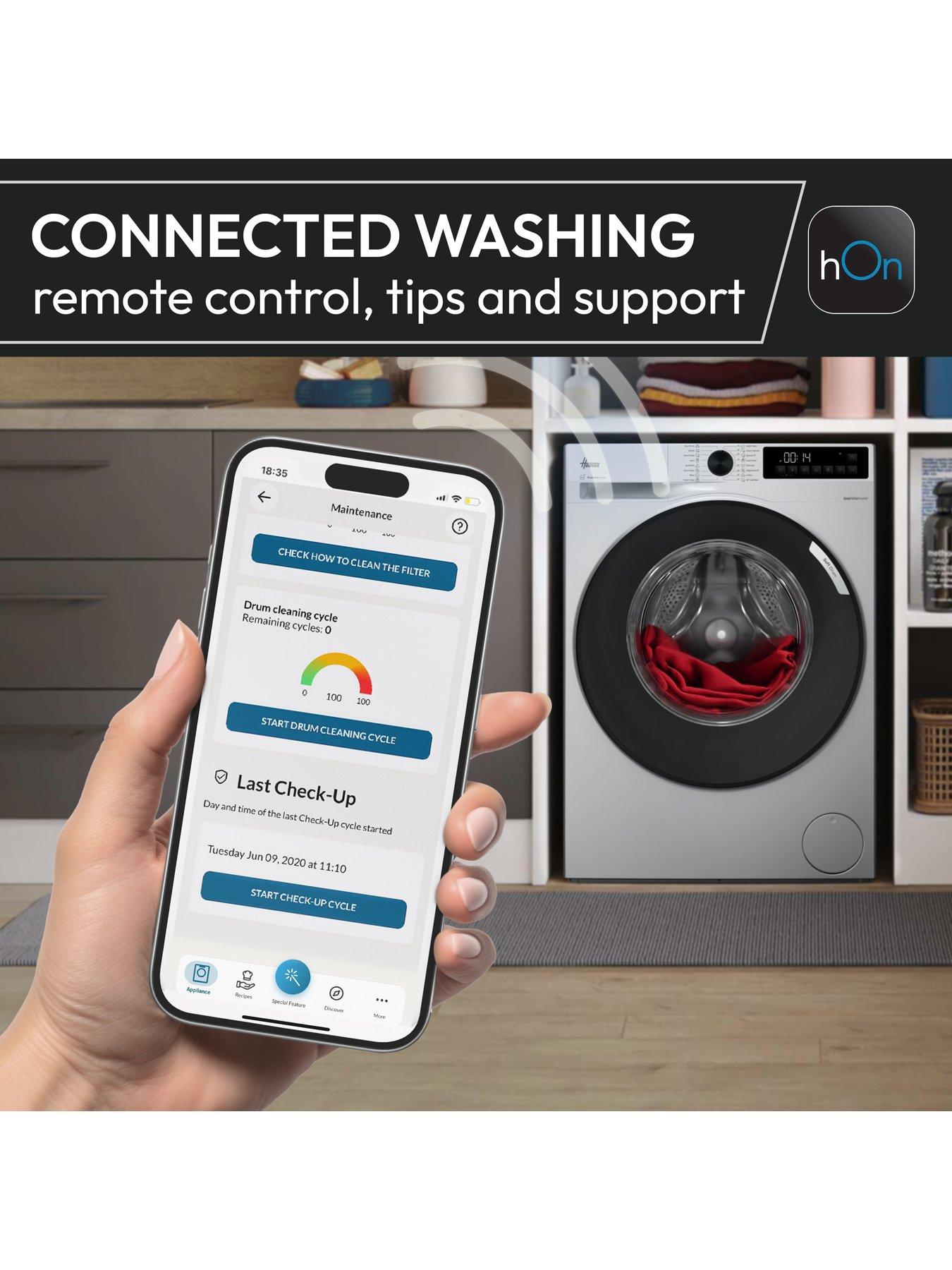 Image 6 of 7 of Hoover &nbsp;Pro Wash Series 5 HBP 410BL8G-80 10kg Washing Machine, A Rated, 1400 rpm, Wifi -&nbsp;Graphite