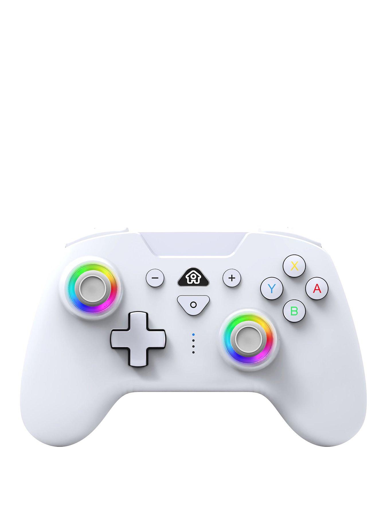 Subsonic Nintendo Switch 1& 2 Wireless LED Controller White