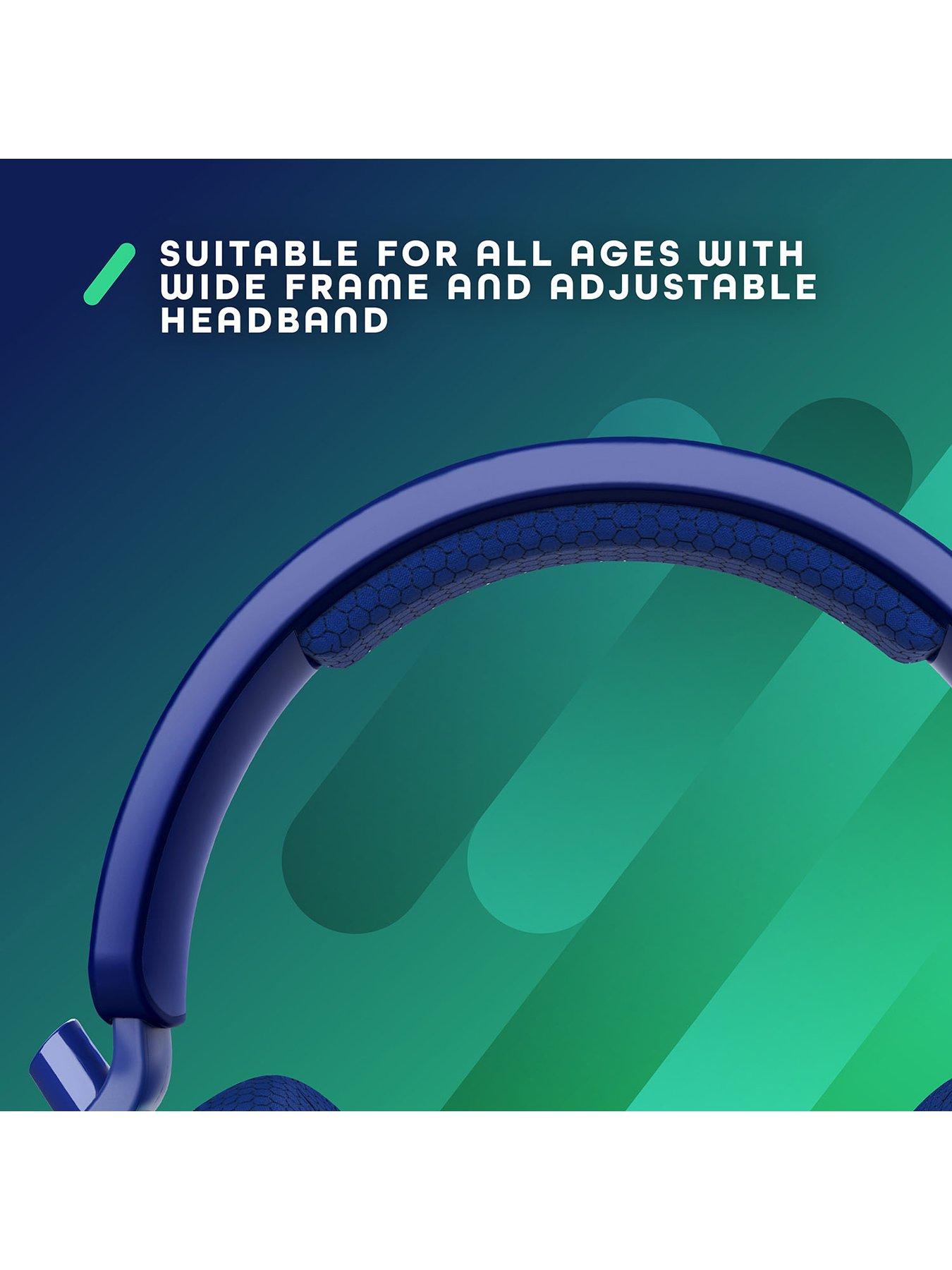 Image 4 of 7 of Stealth C6 STRIKE Gaming Headset for PS, XBOX, Switch, PC, Mobile and Tablet - Green/Blue